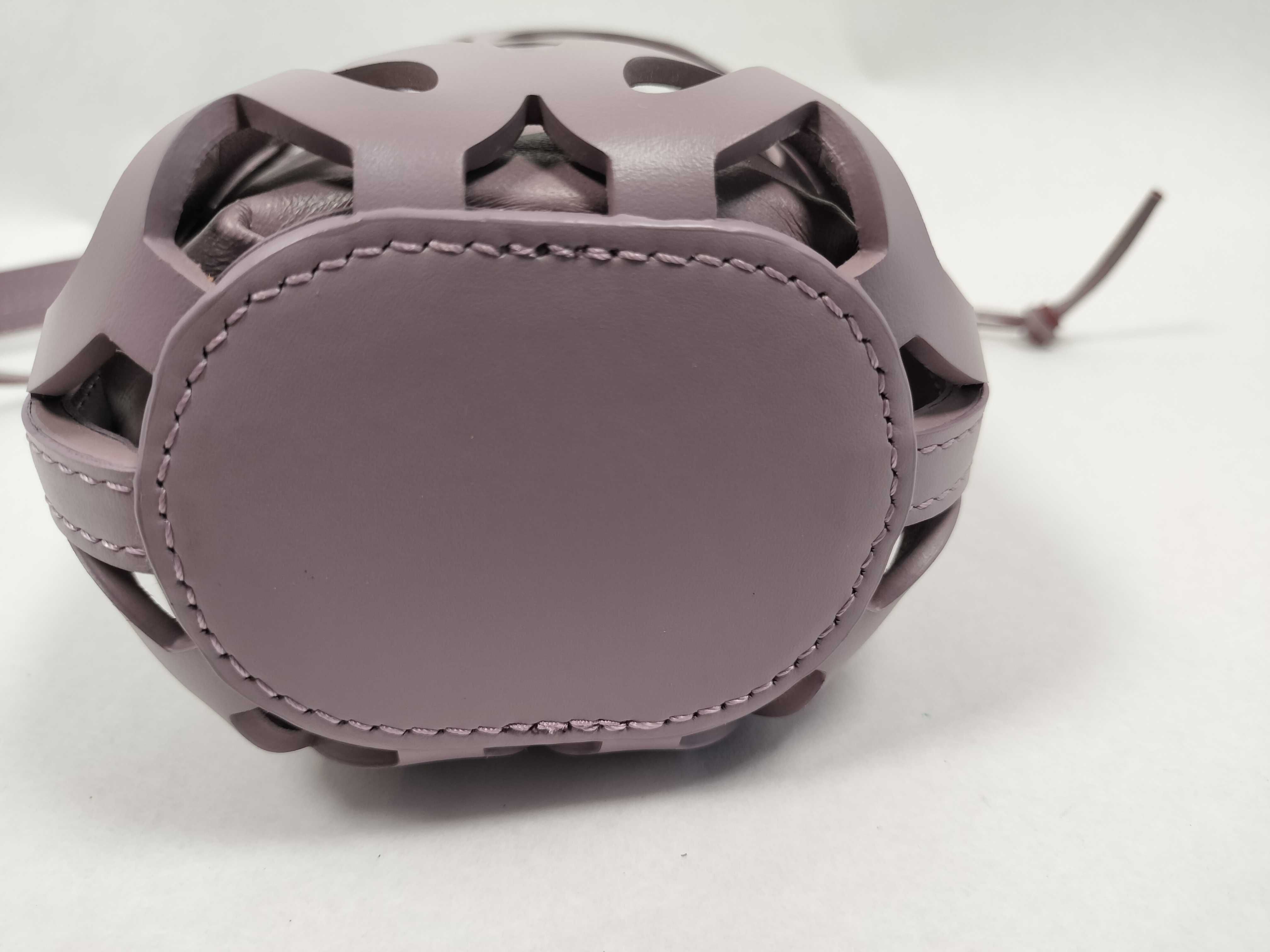 Anagram Cut Purple Shoulder Bag — view 7