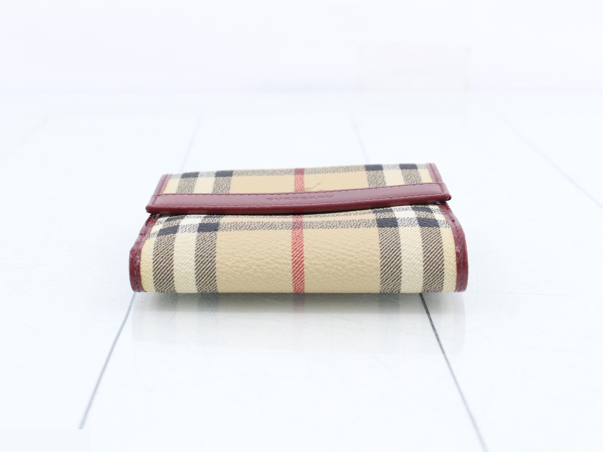 Nova Check Red Bi-fold Wallet with Double Snap Closure — view 3