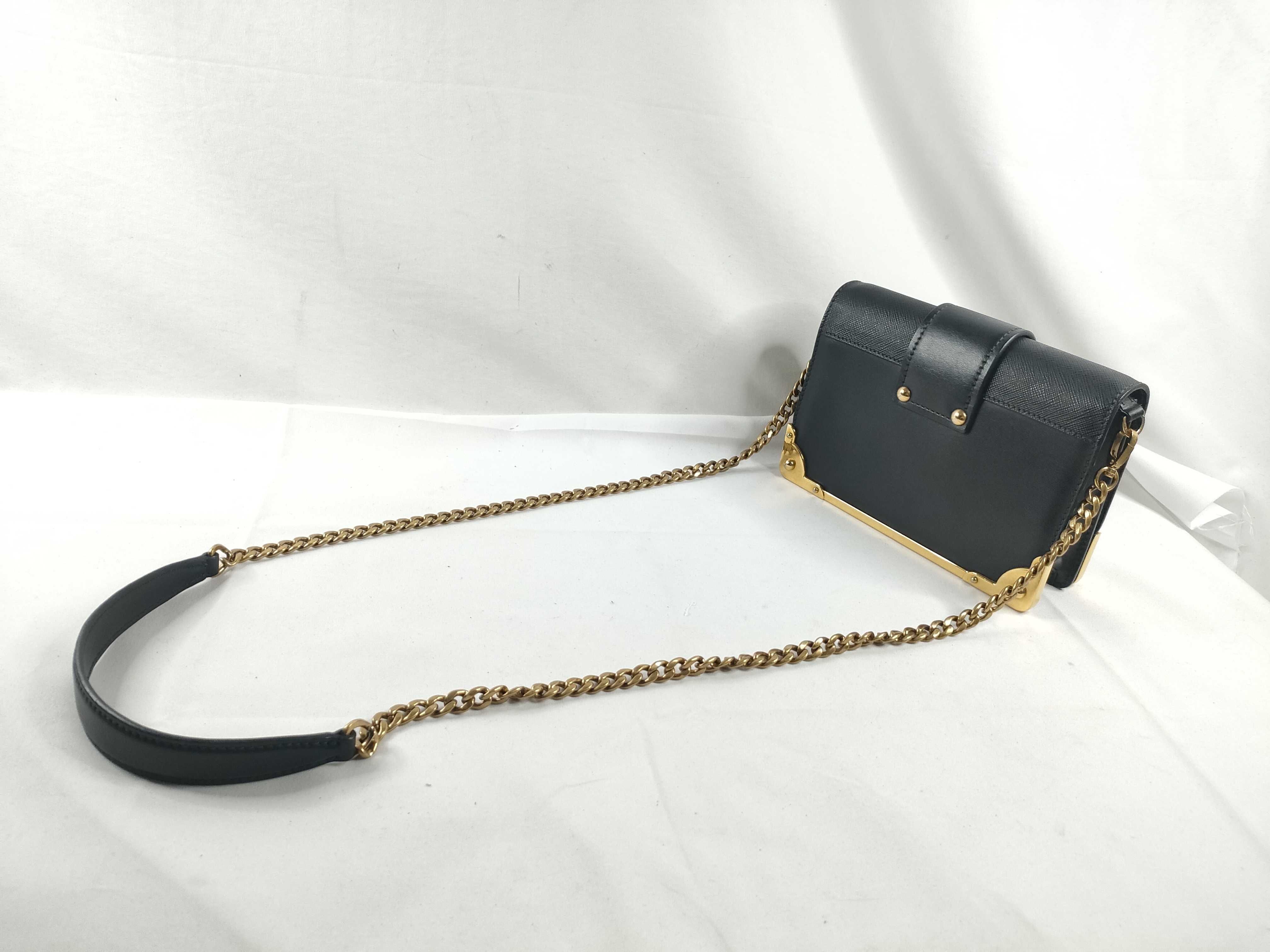 ID- Cahier cowskin shoulder bag Black — view 6