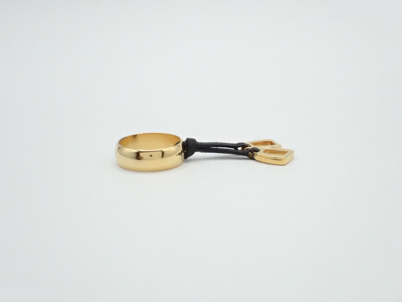 Scarf ring with stirrup motif — view 3
