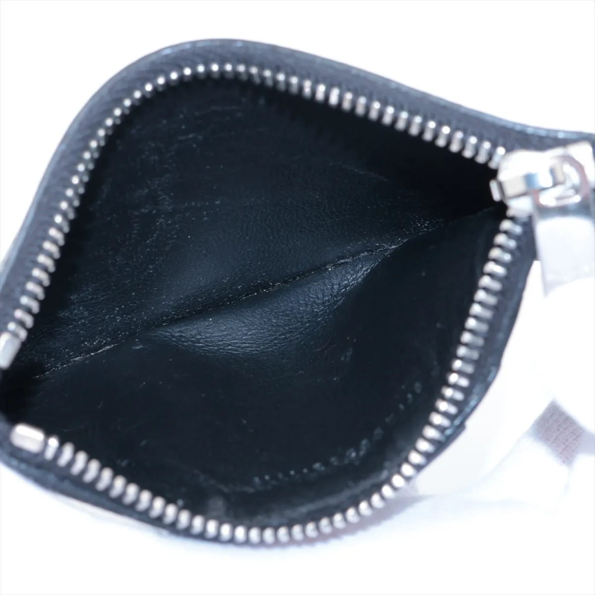 Logo 458583 Leather Coin Case Black — view 3
