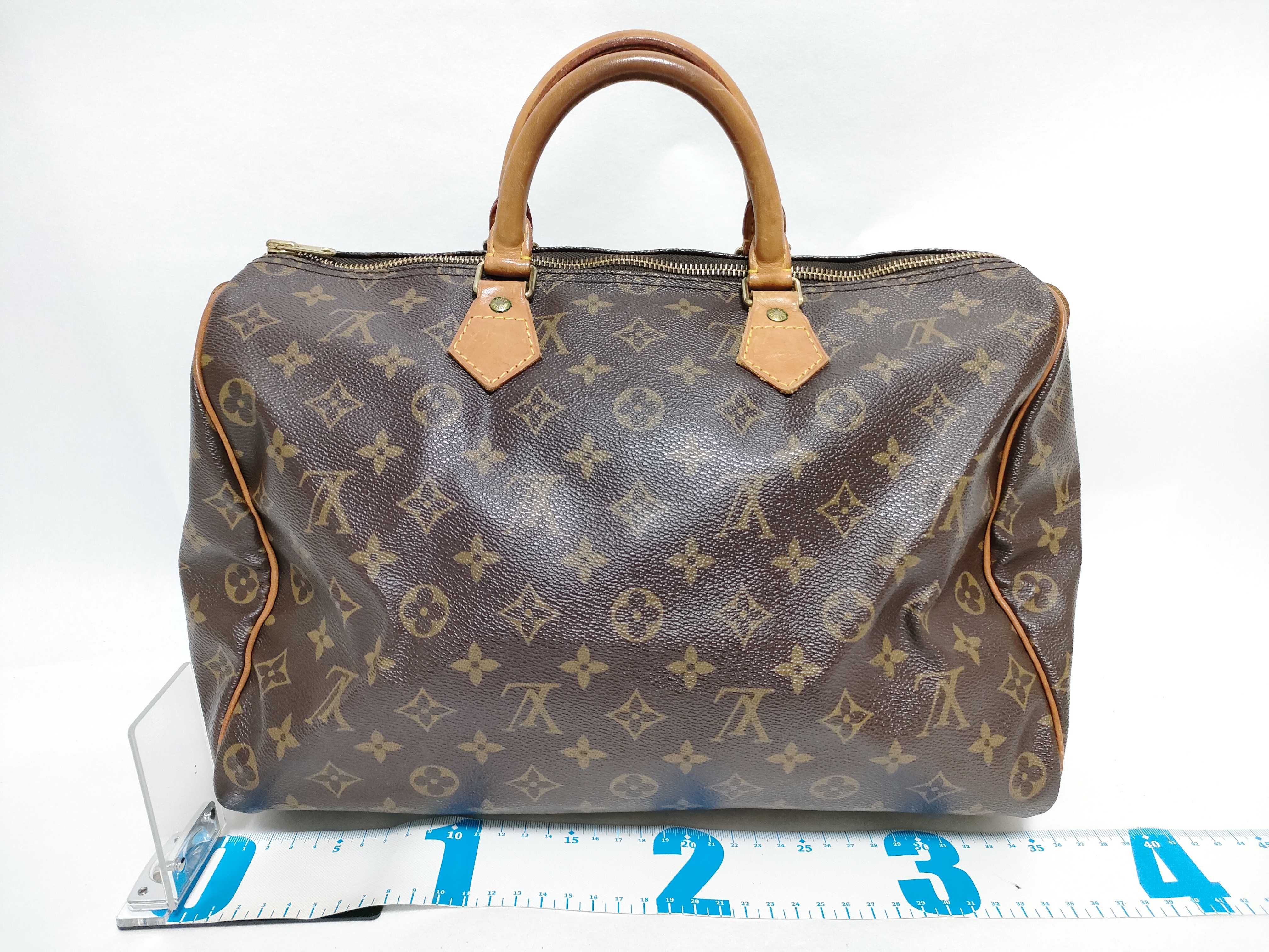 Monogram Speedy 35 Handbag (Zipper pull missing) — view 2