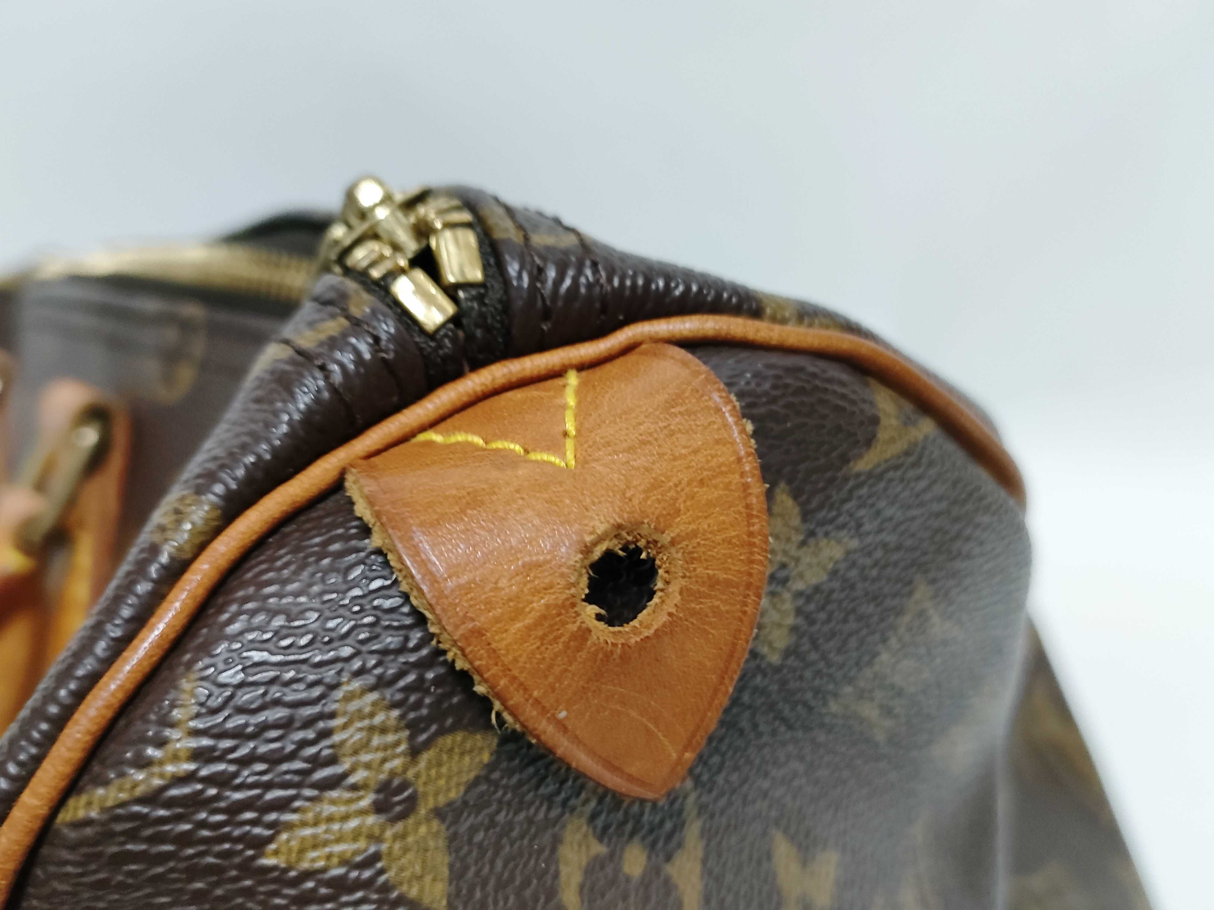 Monogram Speedy 35 Handbag (Zipper pull missing) — view 14