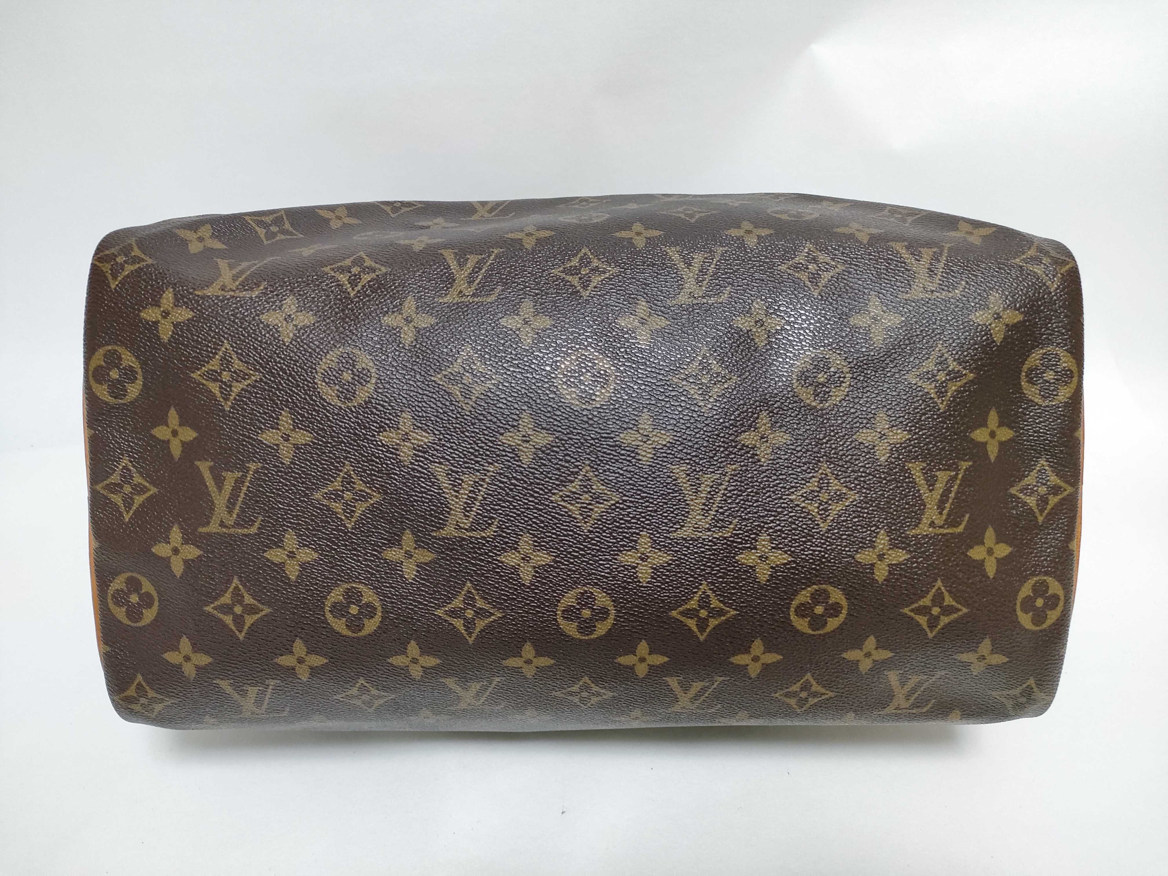 Monogram Speedy 35 Handbag (Zipper pull missing) — view 8