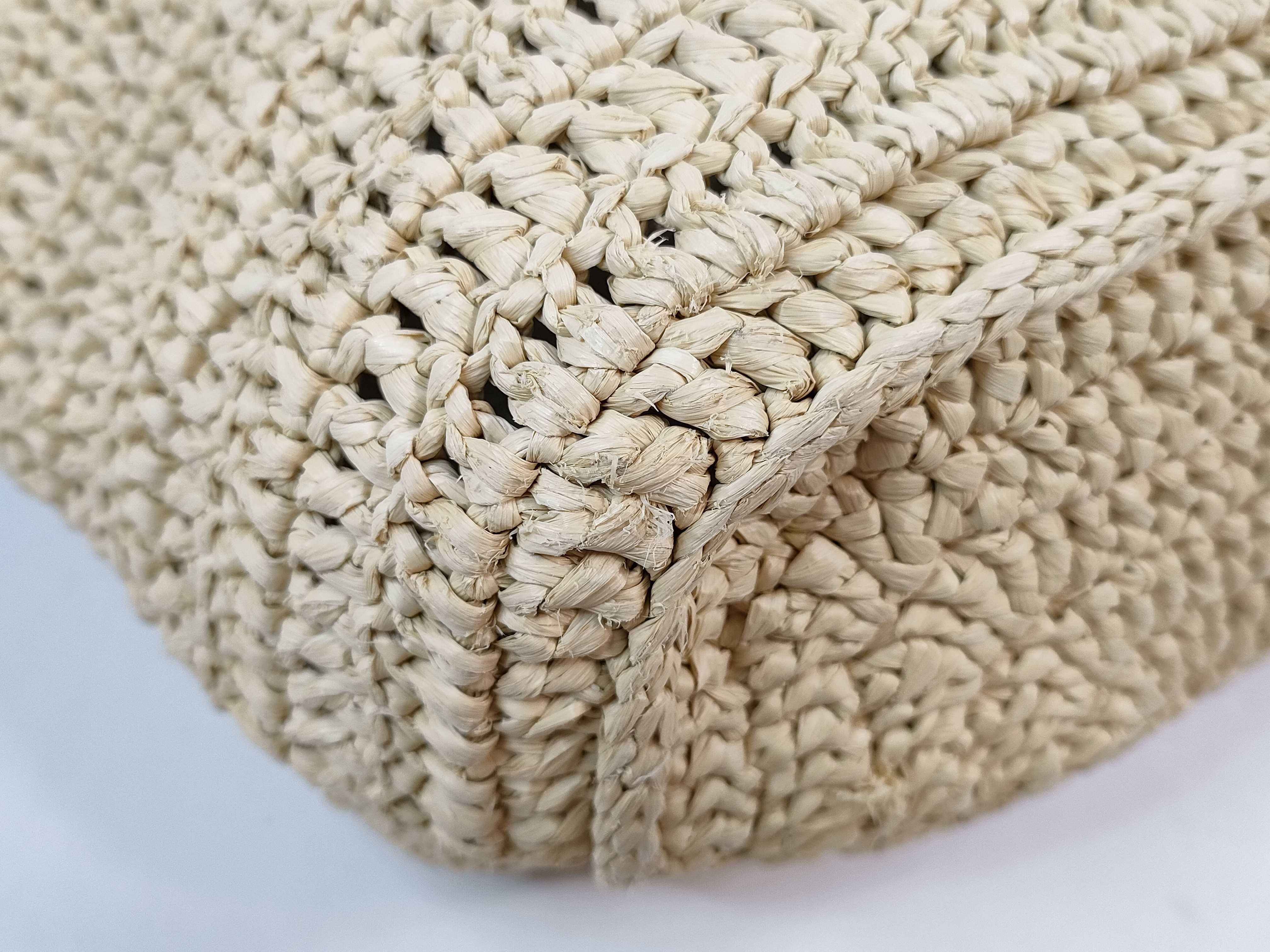 DU- Paris Rive Gauche Raffia Tote Bag Beige 688864 Tote Bag — view 6