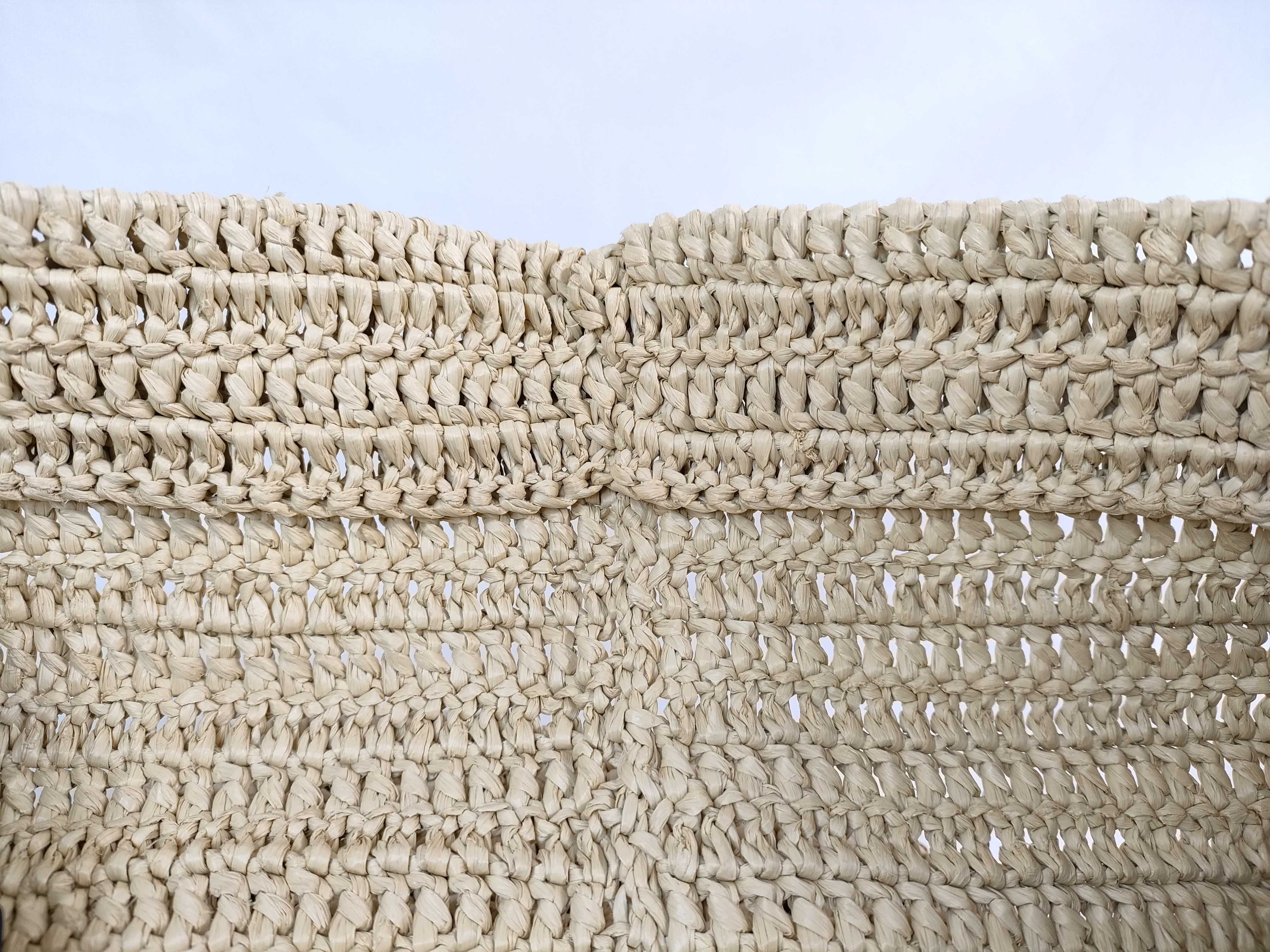 DU- Paris Rive Gauche Raffia Tote Bag Beige 688864 Tote Bag — view 8