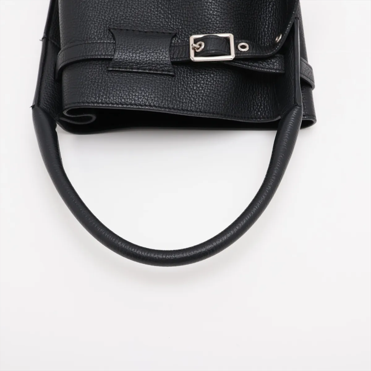 Big Bag Bucket Nano Leather 2-Way Handbag Black — view 5