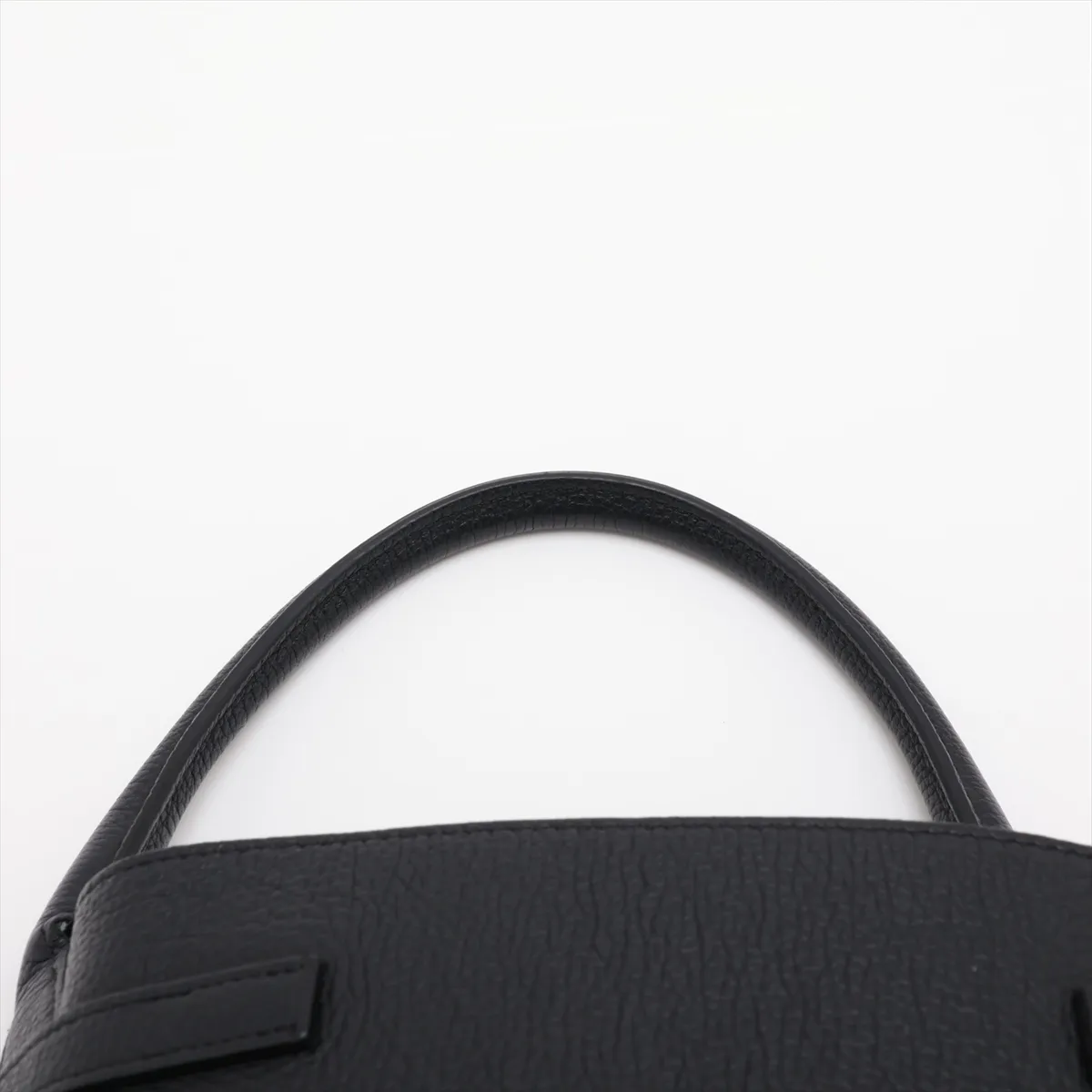 Big Bag Bucket Nano Leather 2-Way Handbag Black — view 6