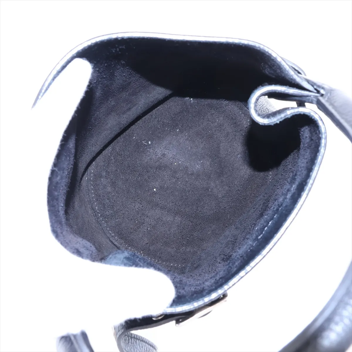 Big Bag Bucket Nano Leather 2-Way Handbag Black — view 8