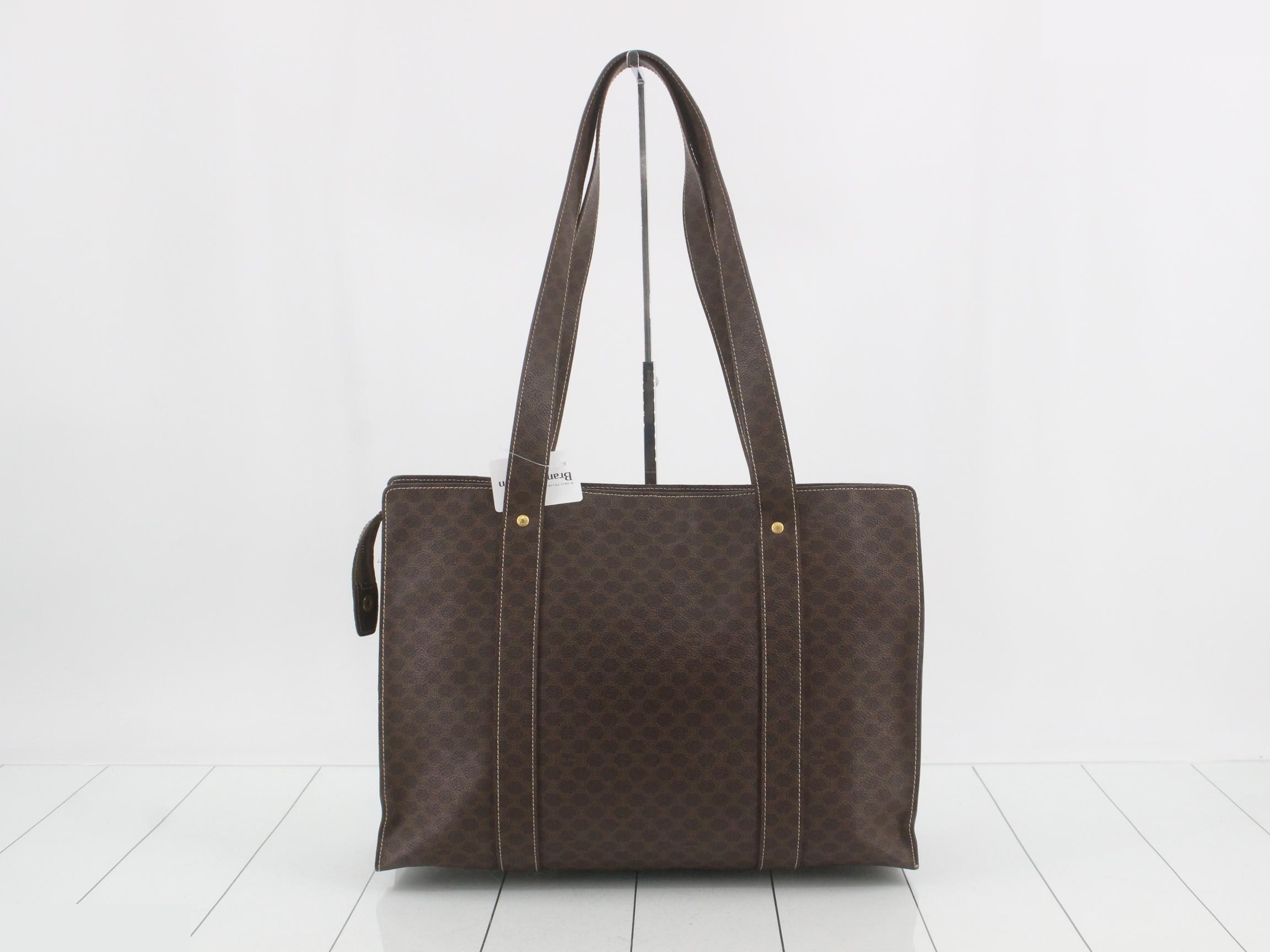 Macadam PVC Tote Bag, Brown — view 2