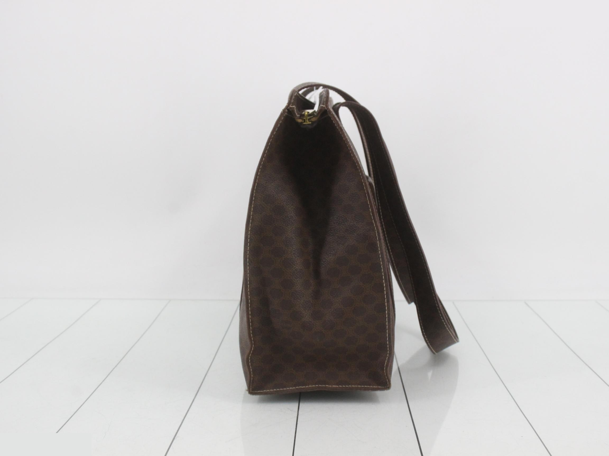 Macadam PVC Tote Bag, Brown — view 4