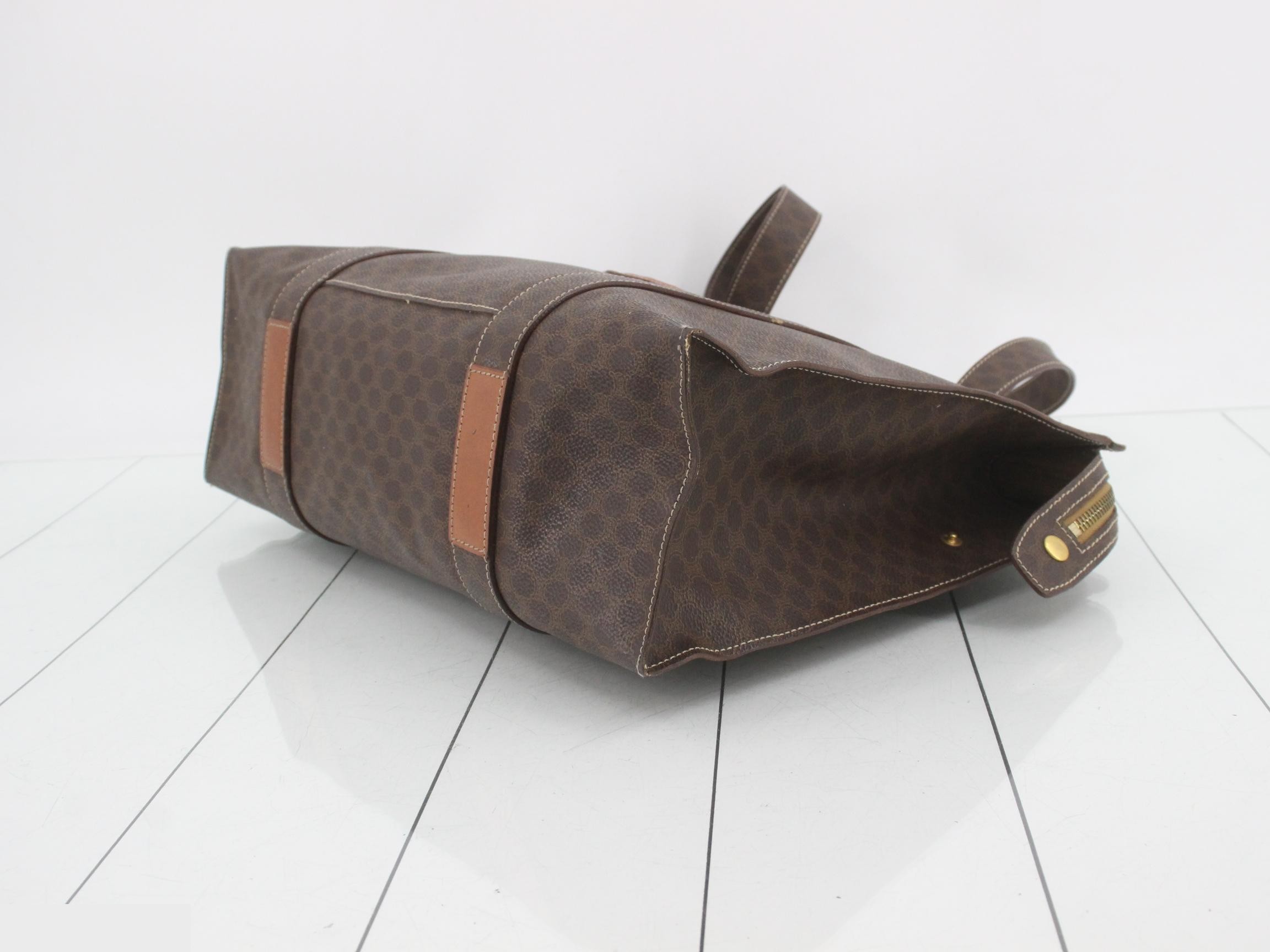 Macadam PVC Tote Bag, Brown — view 6
