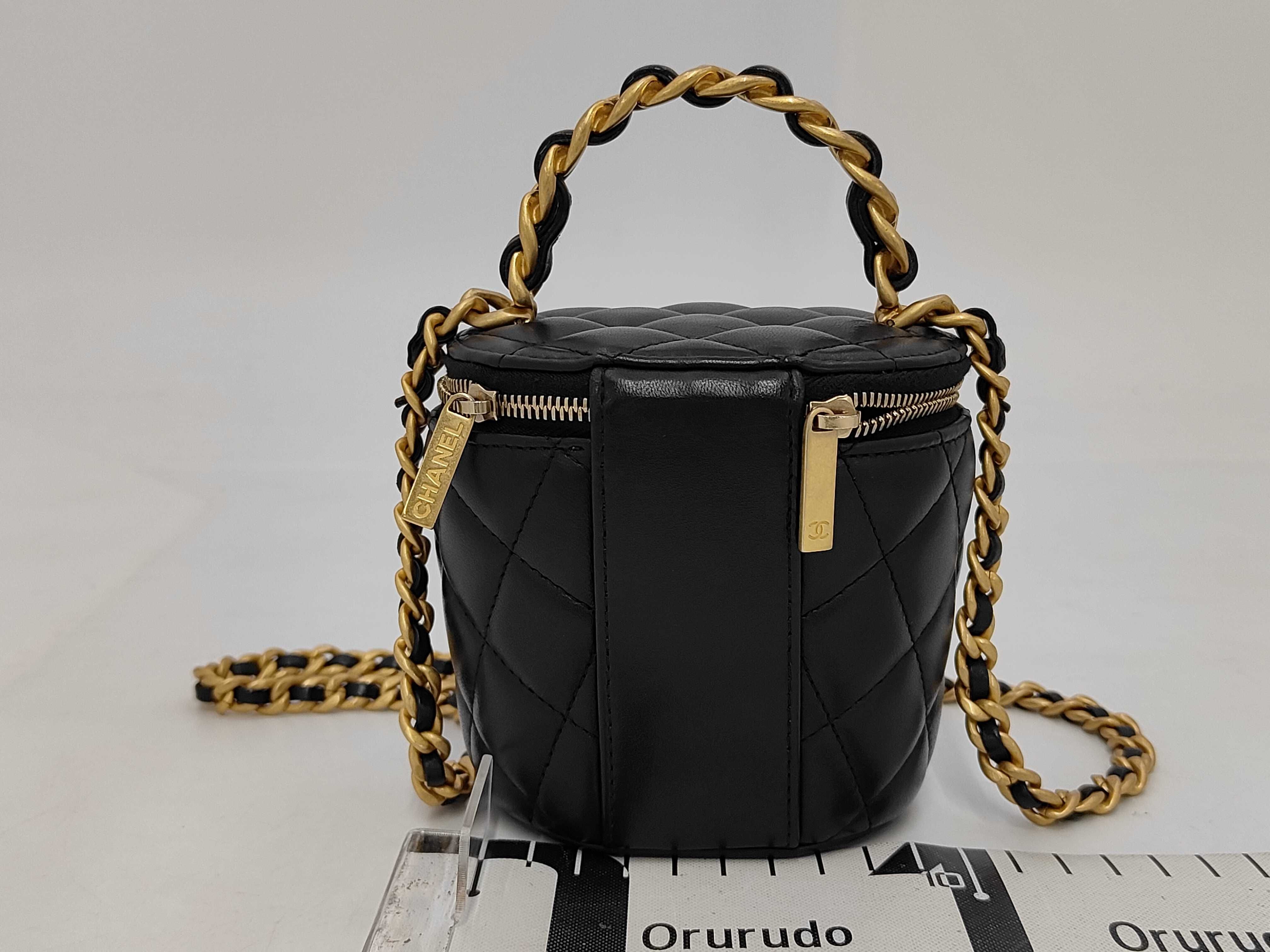 Matelassé Mini Vanity Pouch Chain Shoulder Bag — view 2
