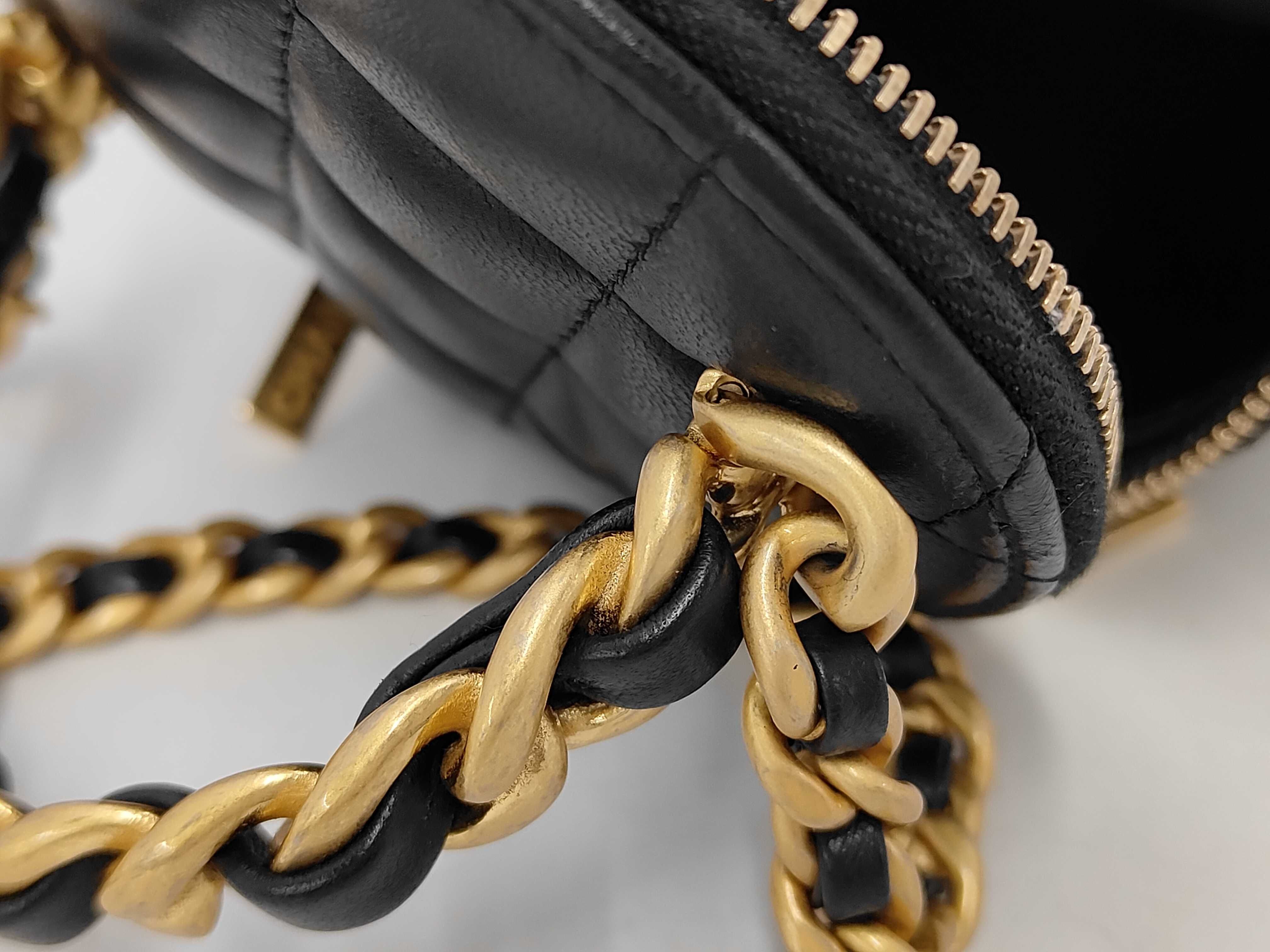 Matelassé Mini Vanity Pouch Chain Shoulder Bag — view 7