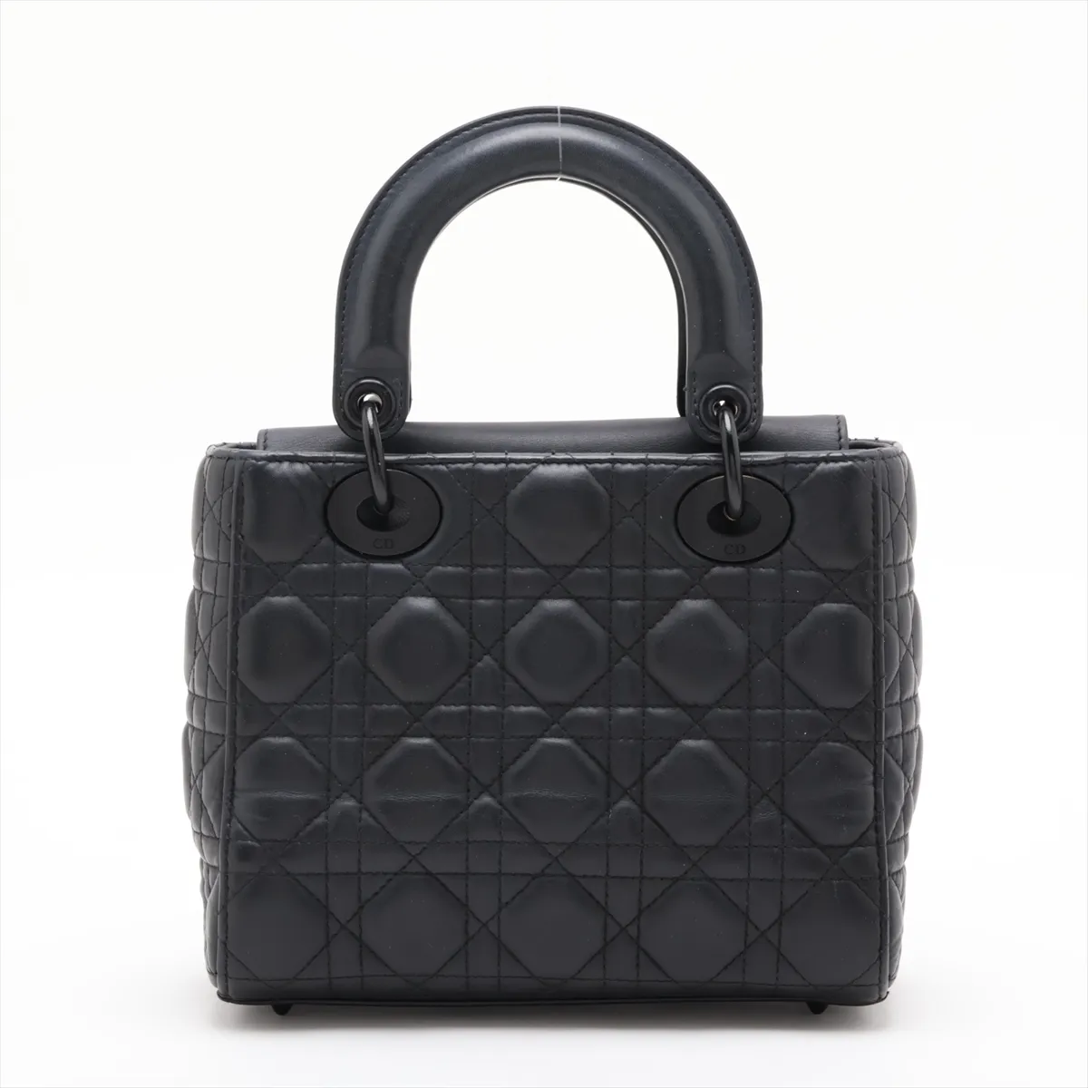 My Lady Dior Leather 2-Way Handbag, Black — view 2