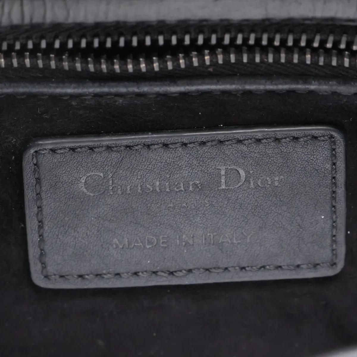 My Lady Dior Leather 2-Way Handbag, Black — view 11