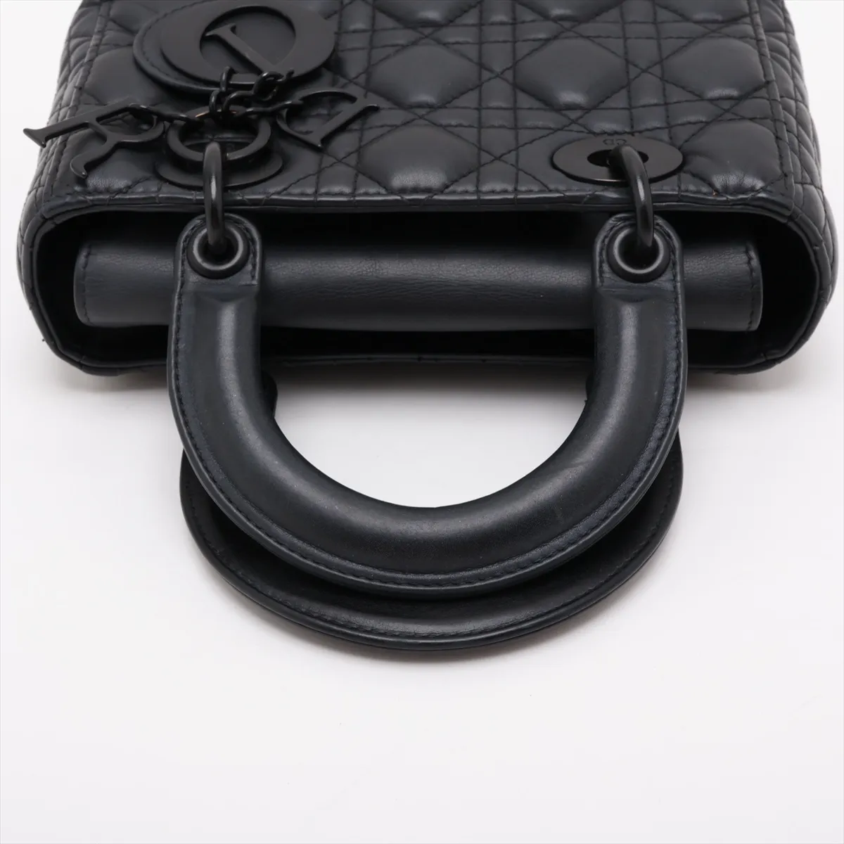 My Lady Dior Leather 2-Way Handbag, Black — view 5