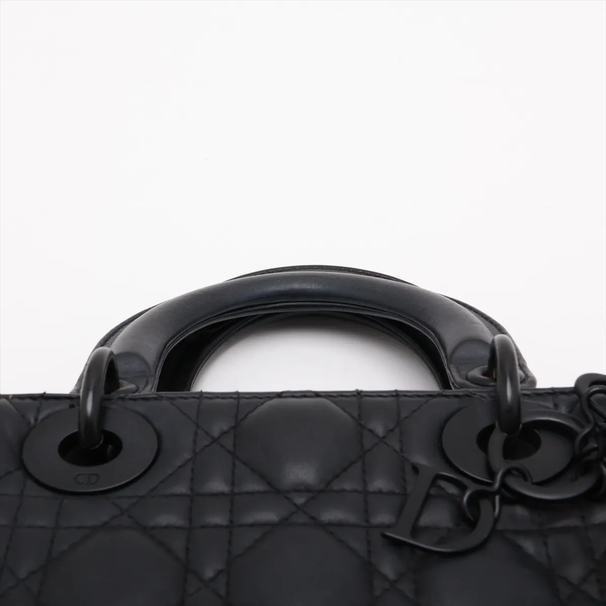 My Lady Dior Leather 2-Way Handbag, Black — view 6