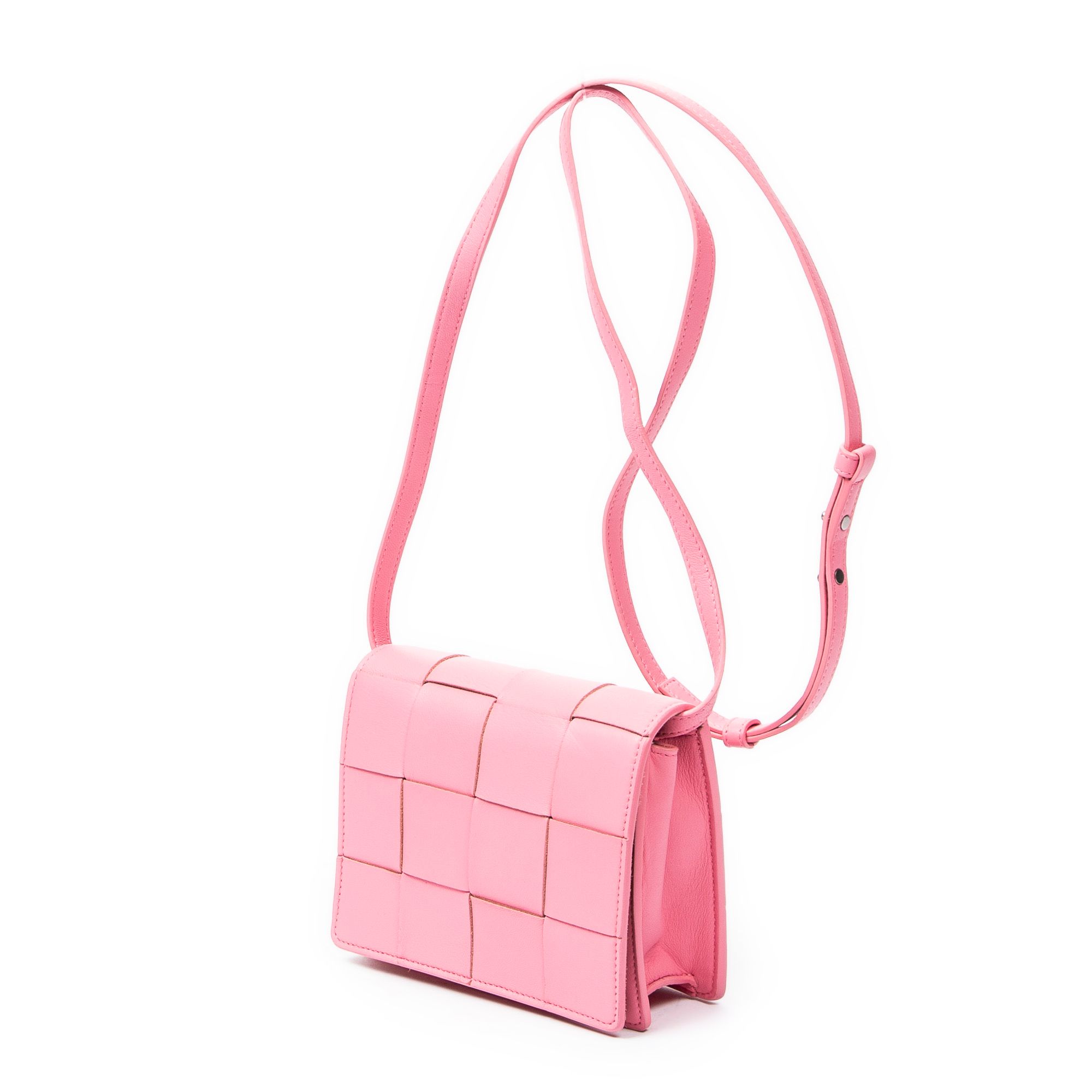 Mini Casette Crossbody  Intrecciato Leather — view 2