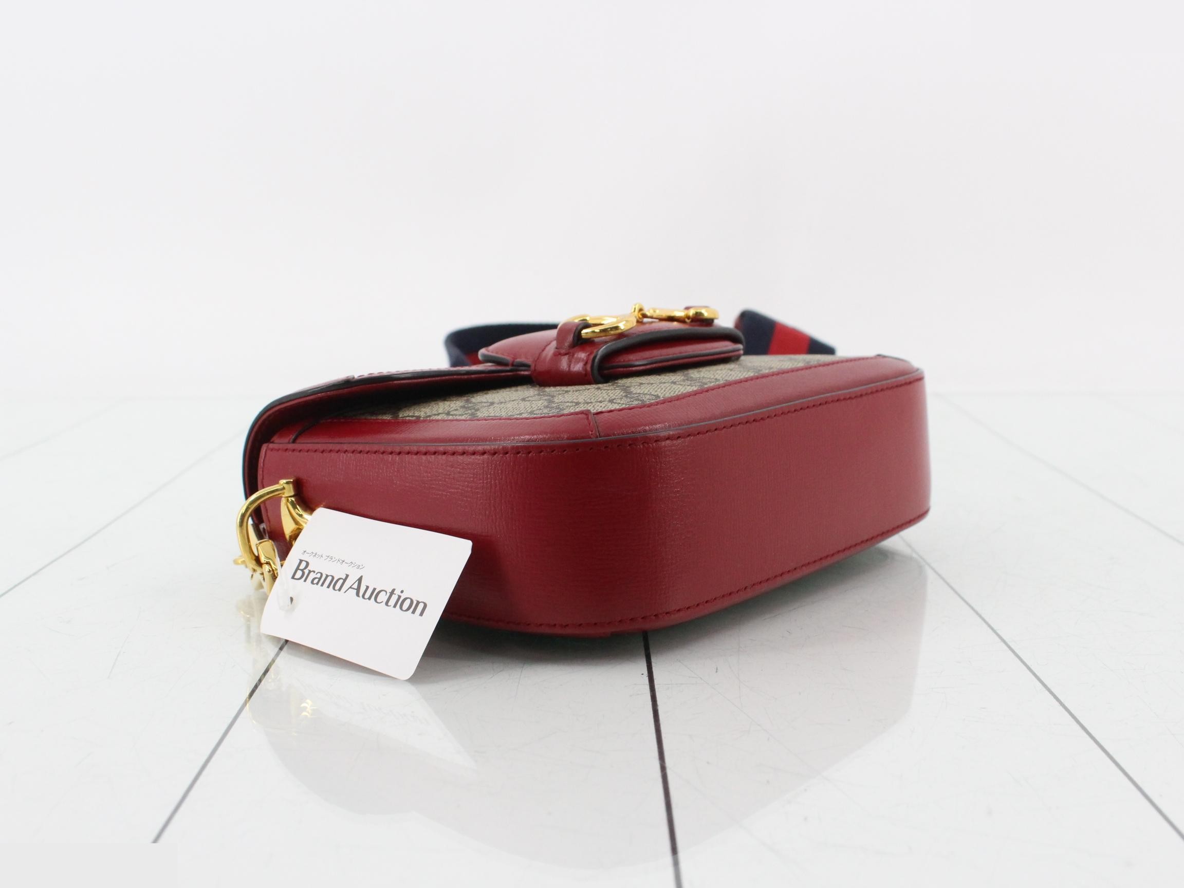 GG Supreme Horsebit 1955 Leather Shoulder Bag — view 5