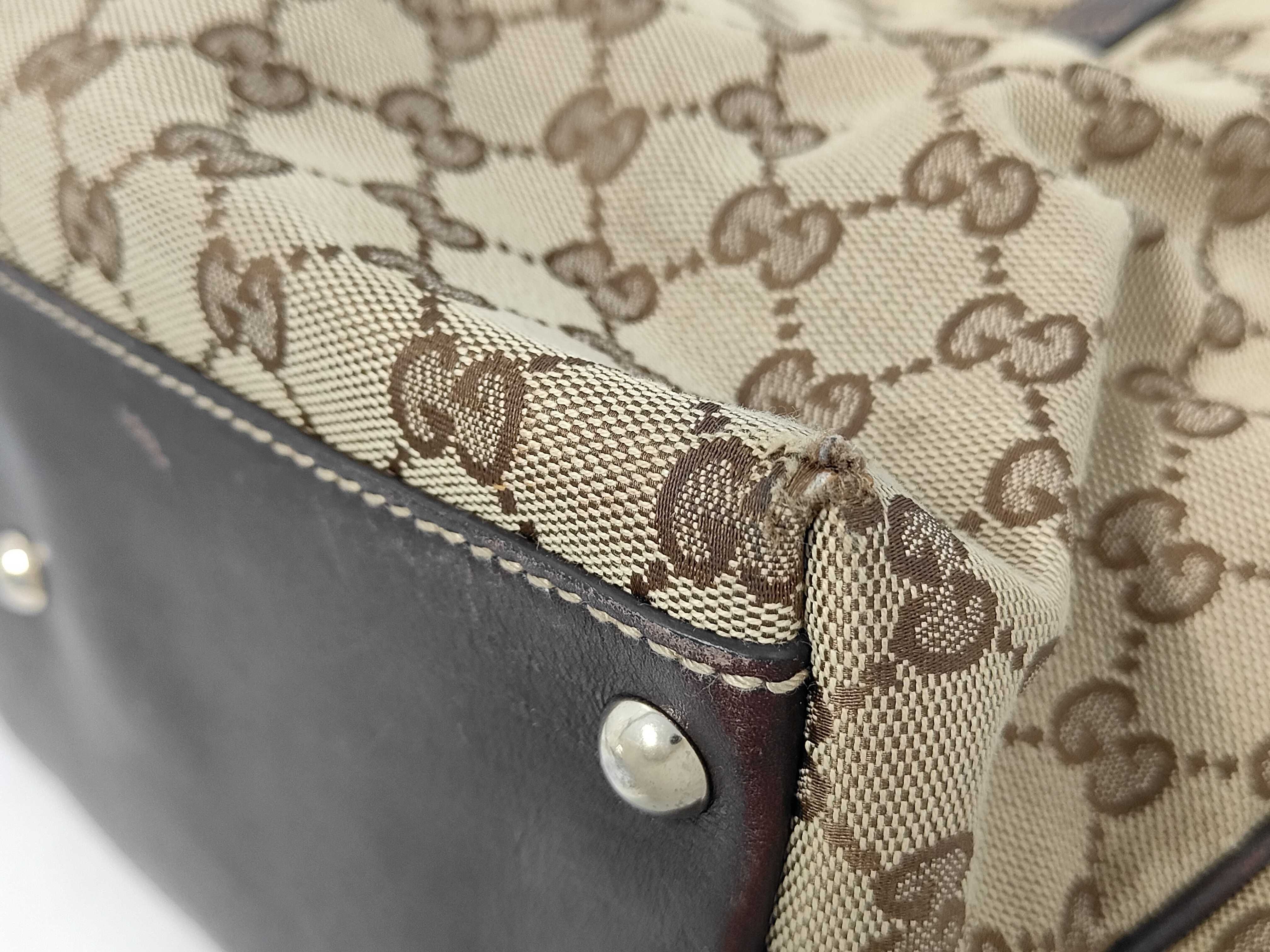 GG Canvas x Leather Shoulder Tote Bag — view 4