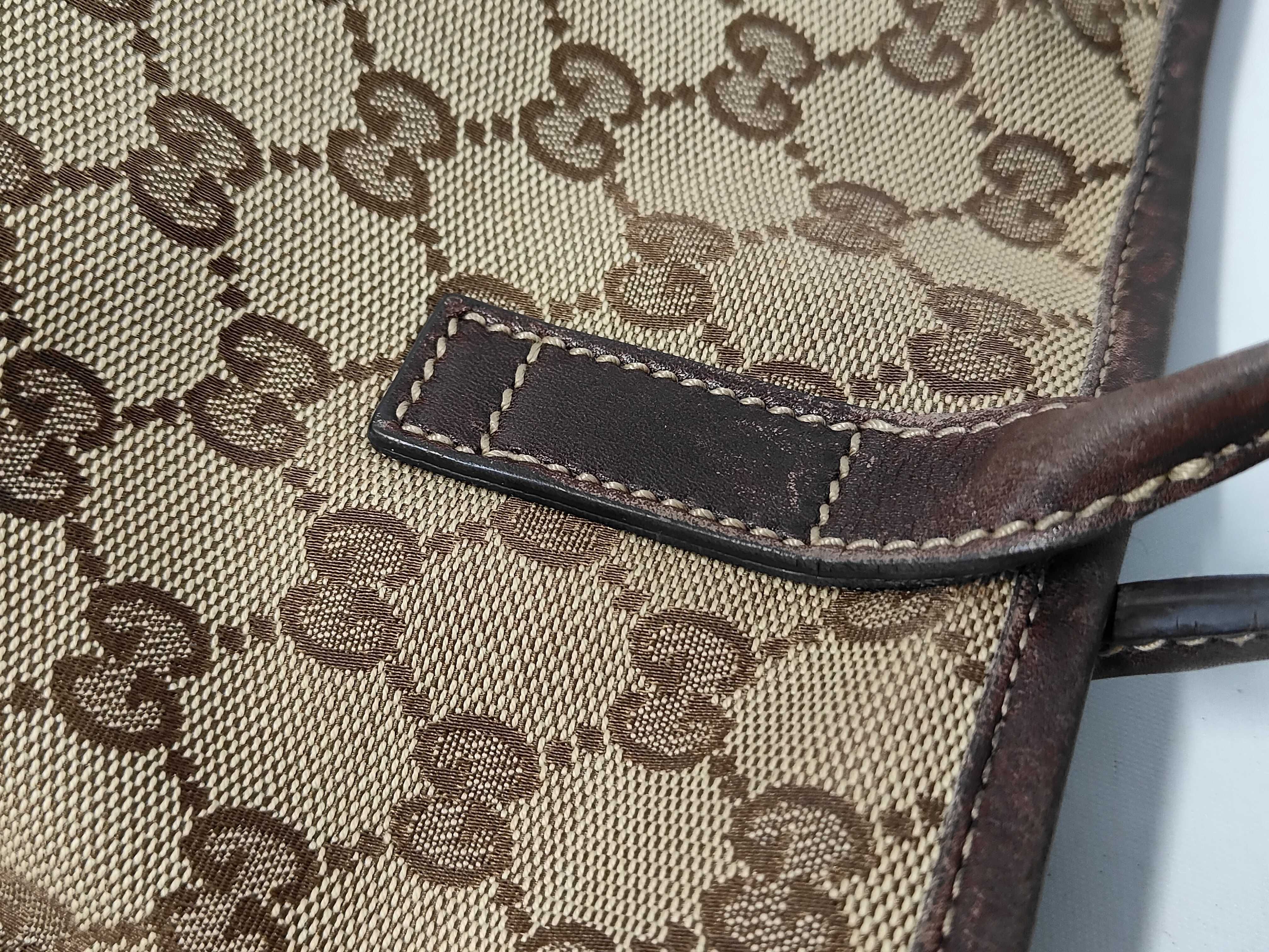 GG Canvas x Leather Shoulder Tote Bag — view 6