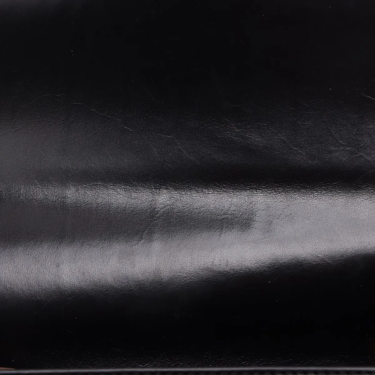 Carriage Metal Leather Shoulder Bag Black — view 15