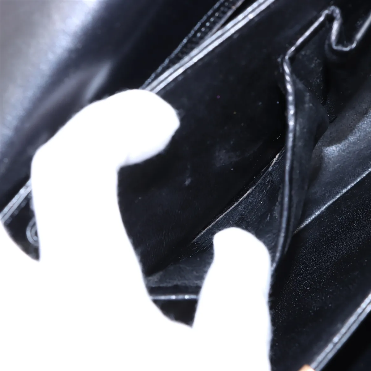 Carriage Metal Leather Shoulder Bag Black — view 10