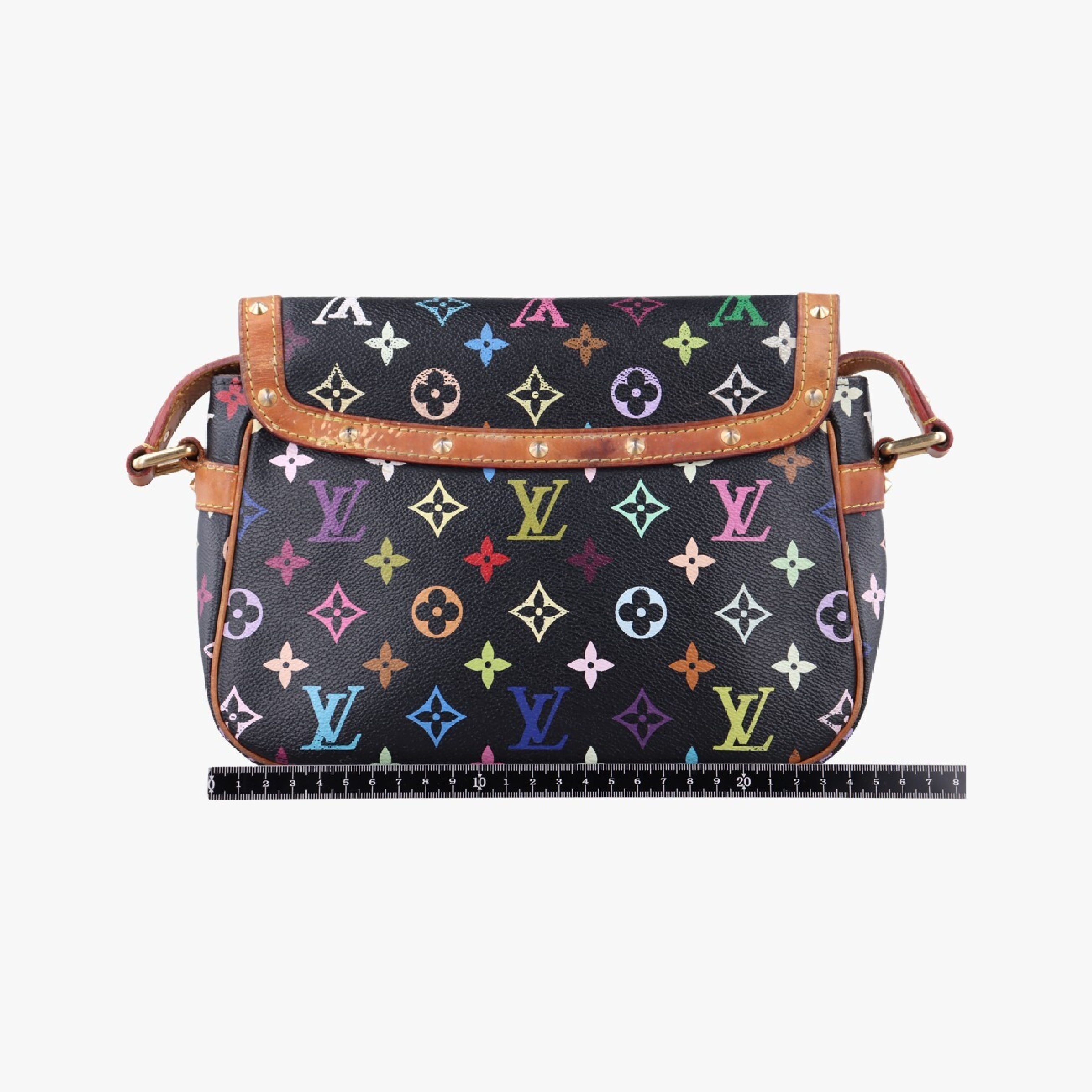 Sologne Noir Monogram Multicolor M92639 (Serial Number Unknown) Shoulder Bag — view 2
