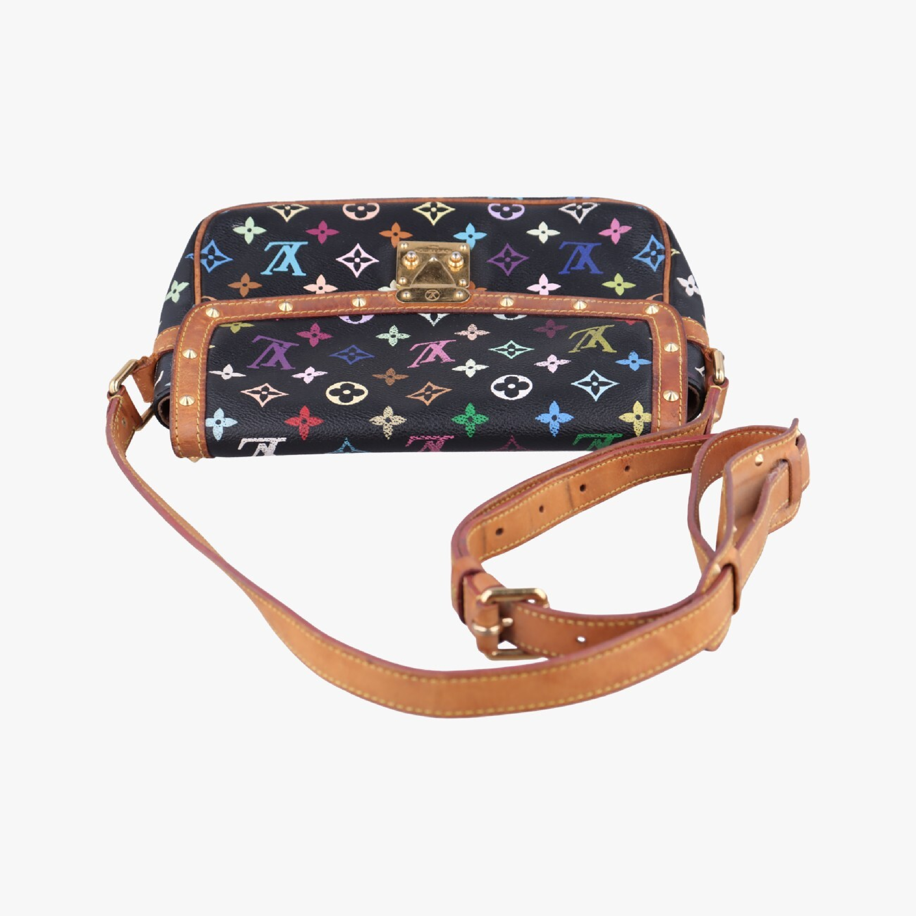 Sologne Noir Monogram Multicolor M92639 (Serial Number Unknown) Shoulder Bag — view 5