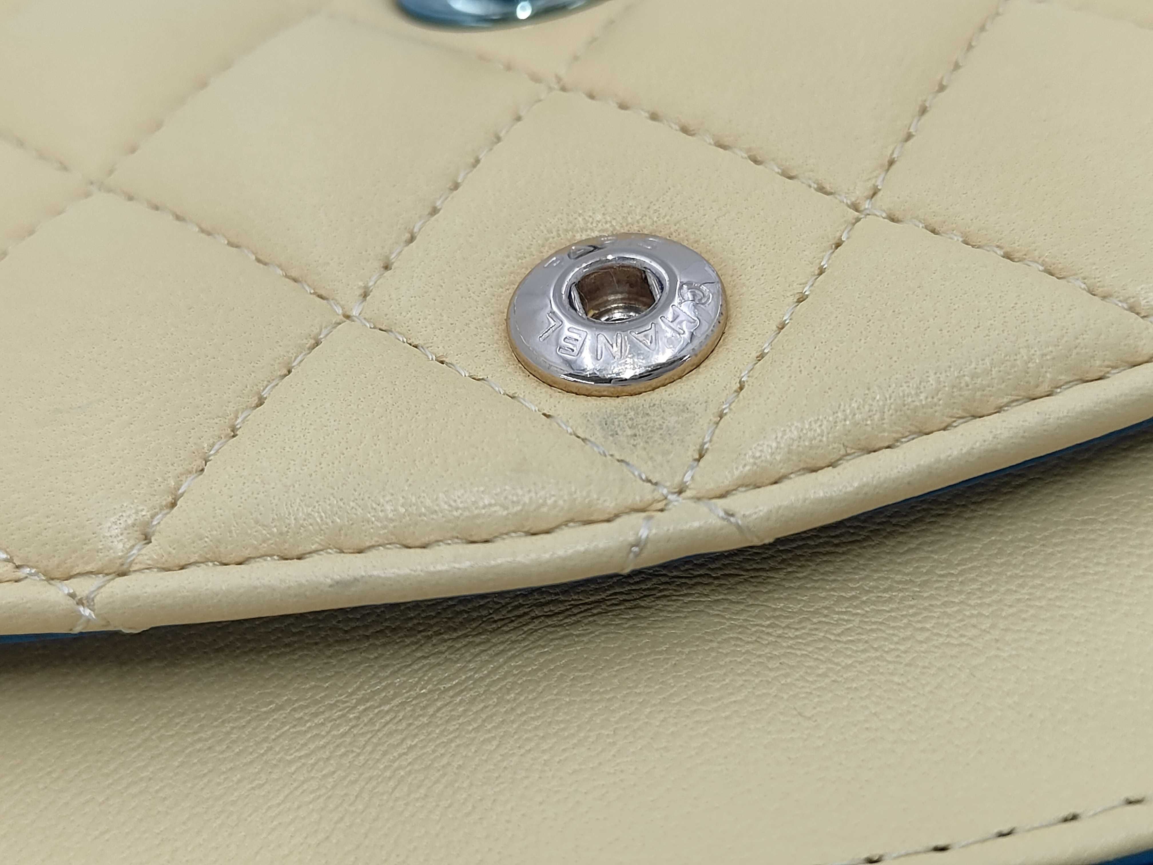 Matelassé 23 Double Flap Double Chain Lambskin Shoulder Bag — view 12