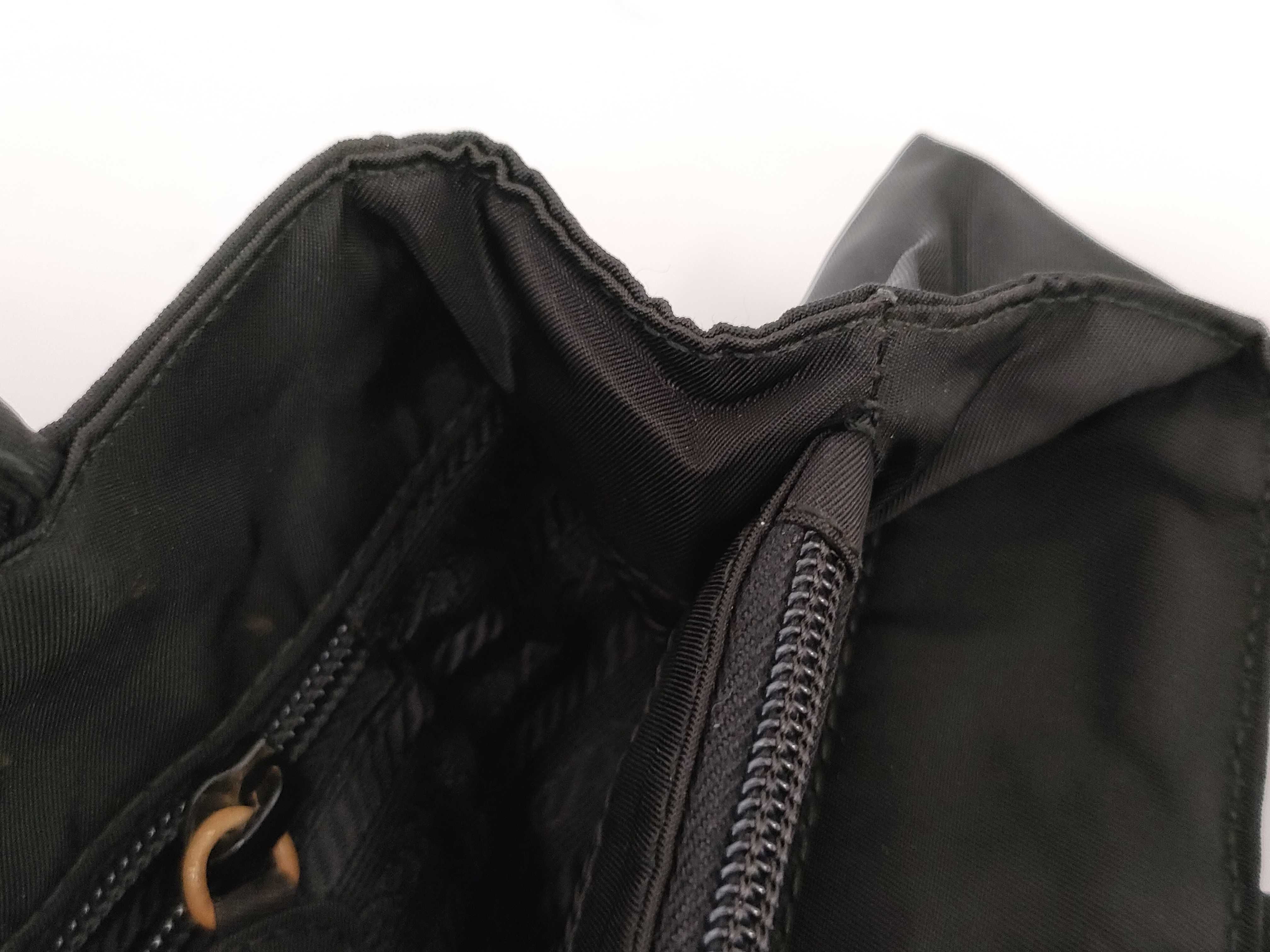 Nylon Prada Triangle Logo Tote Bag Nylon Black Tote Bag — view 12