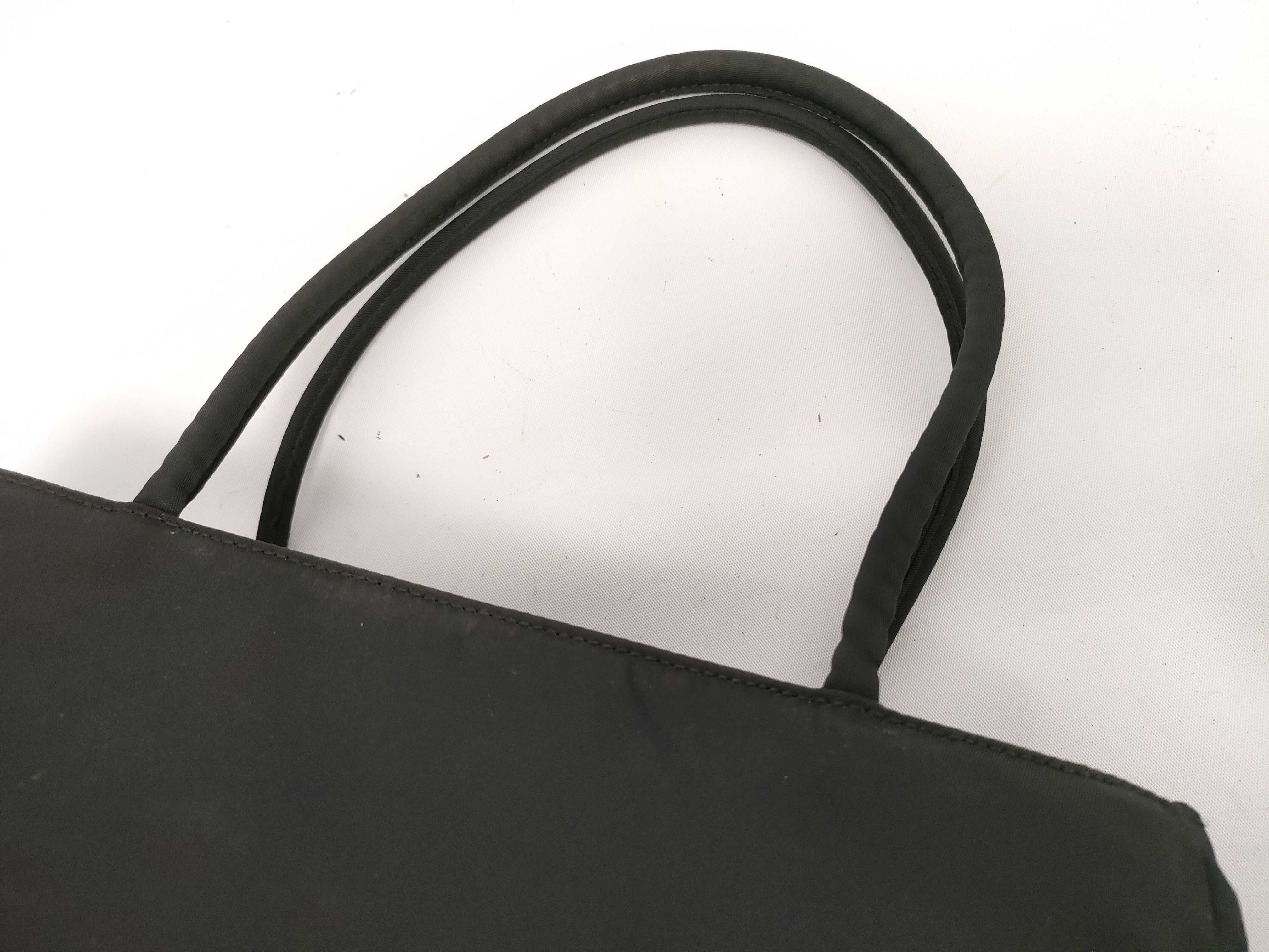 Nylon Prada Triangle Logo Tote Bag Nylon Black Tote Bag — view 5