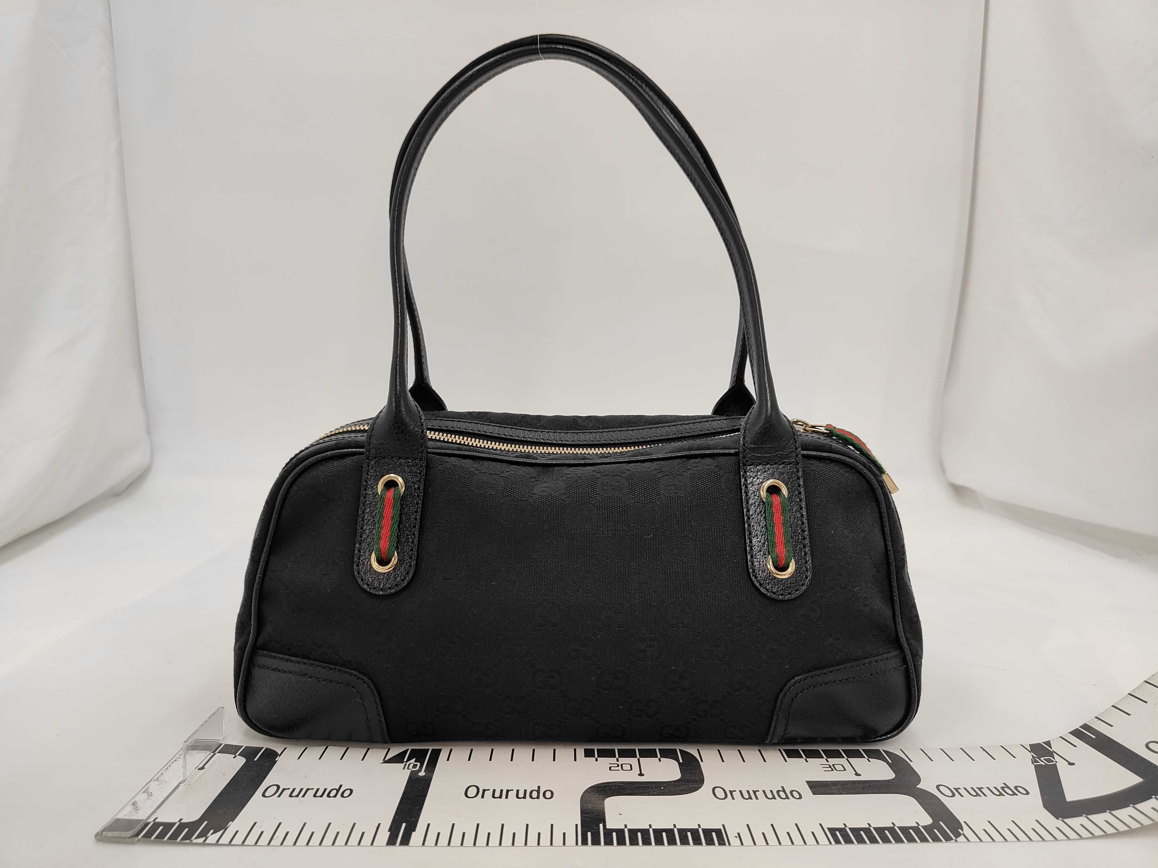 GG Canvas Sherry Princy Boston Bag GG Canvas Leather 161720 Boston Bag — view 2