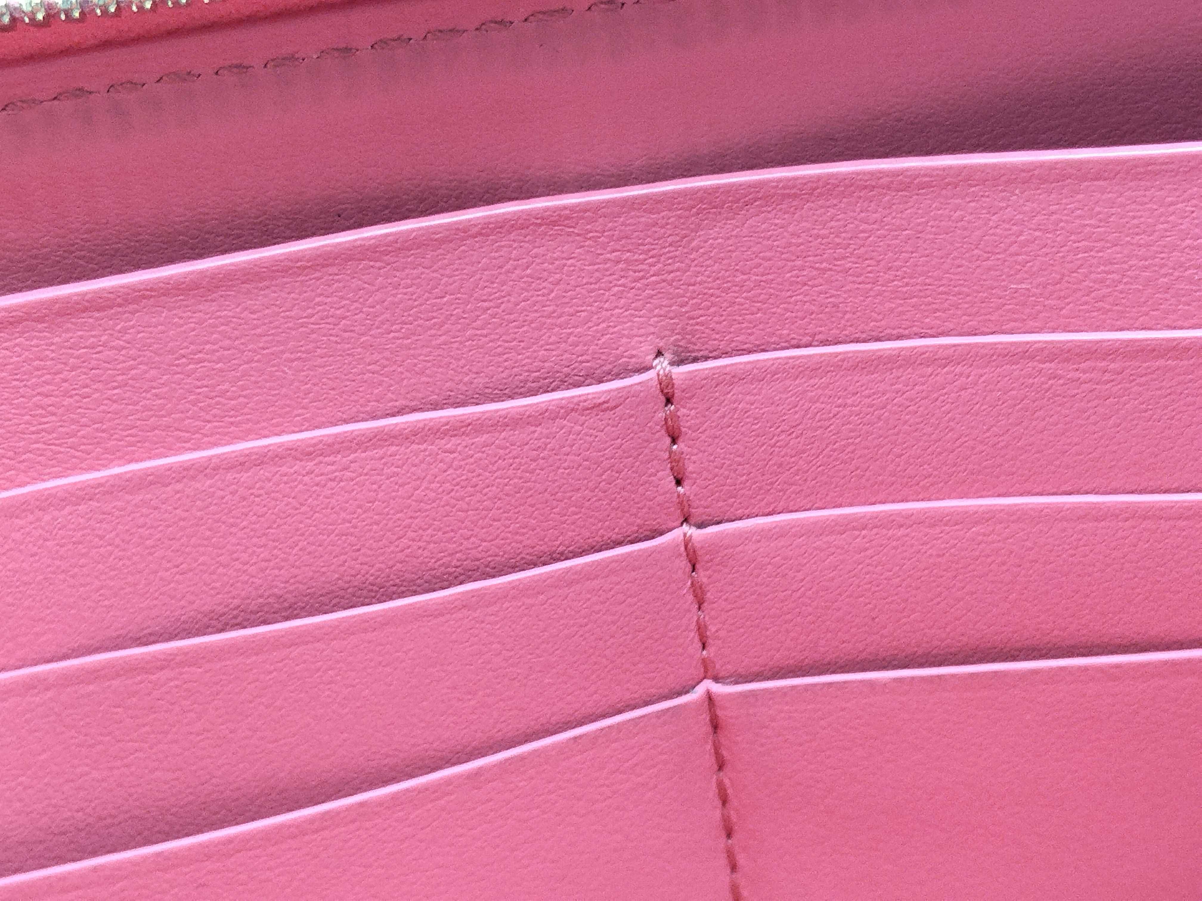Intrecciato Long Wallet, Pink — view 12