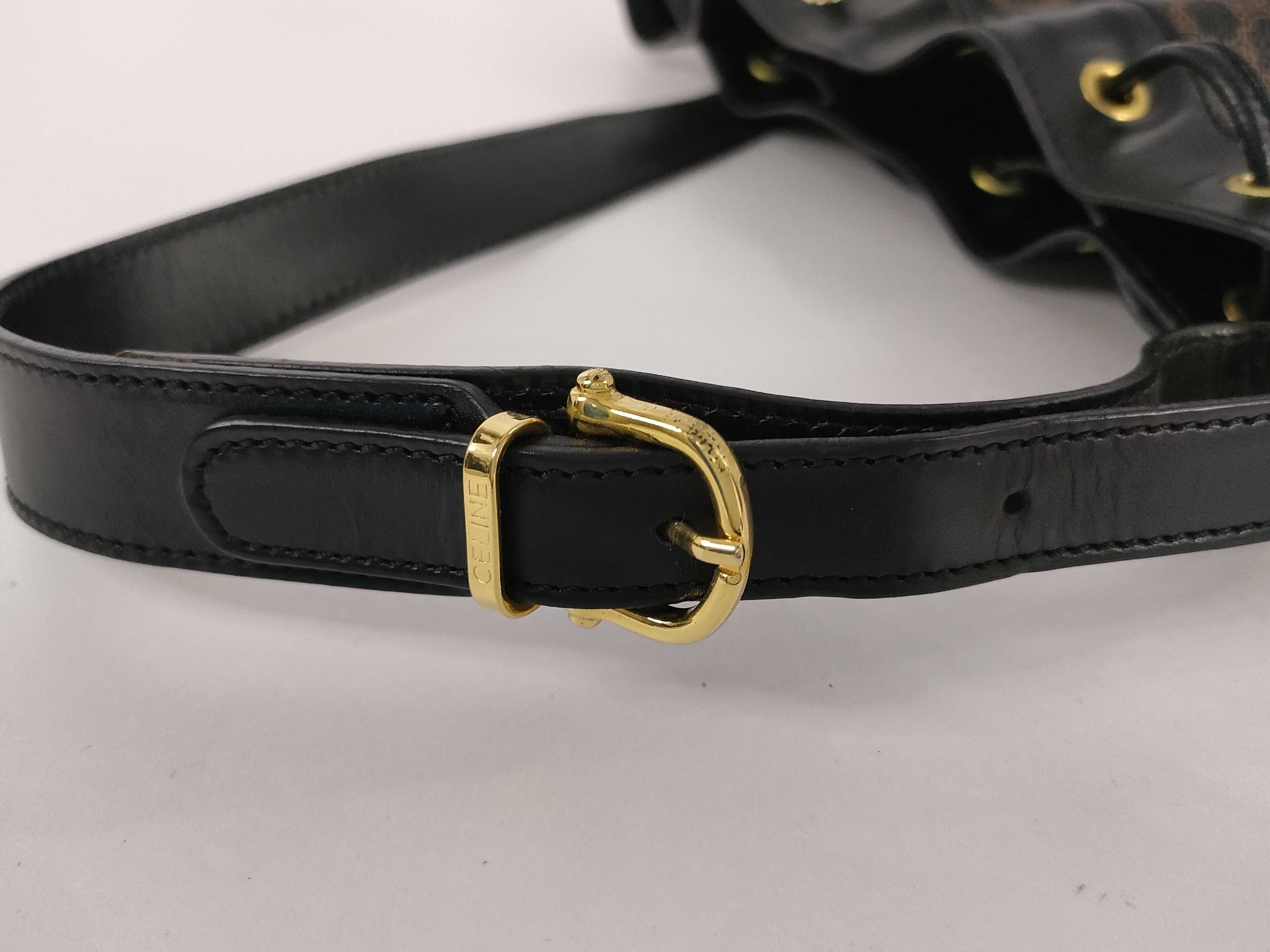 Black Macadam Drawstring Shoulder Bag — view 15