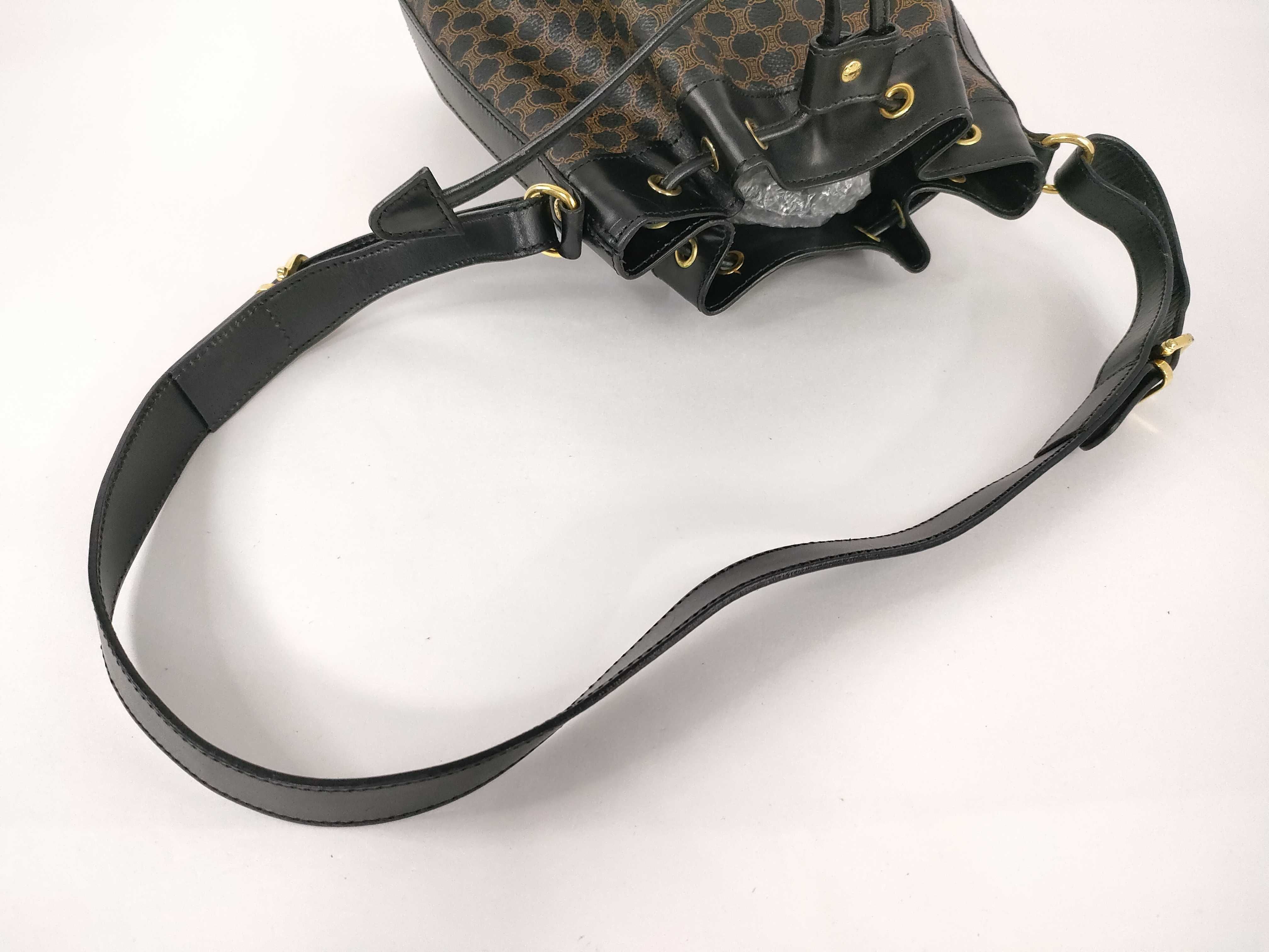 Black Macadam Drawstring Shoulder Bag — view 3