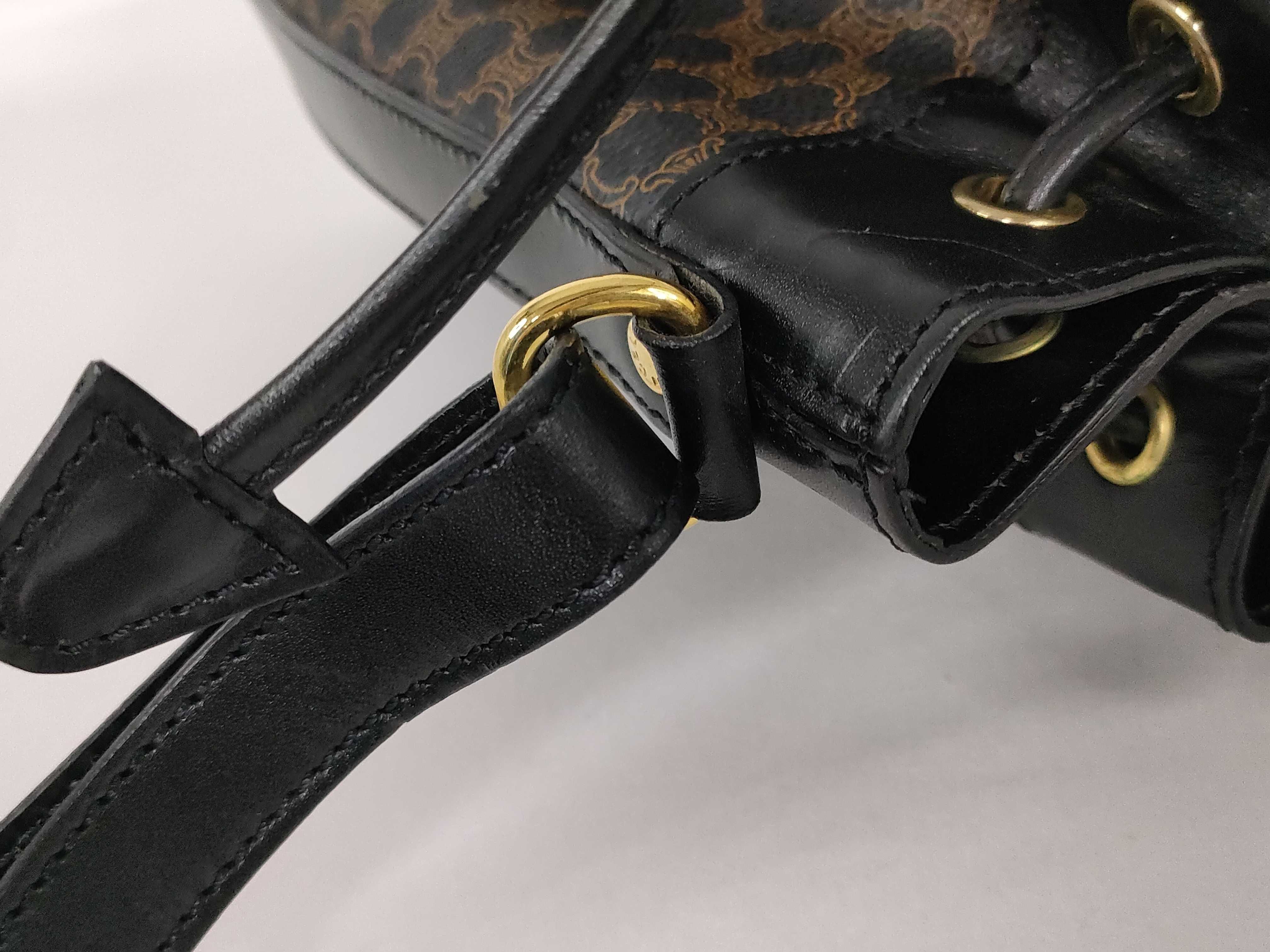 Black Macadam Drawstring Shoulder Bag — view 5