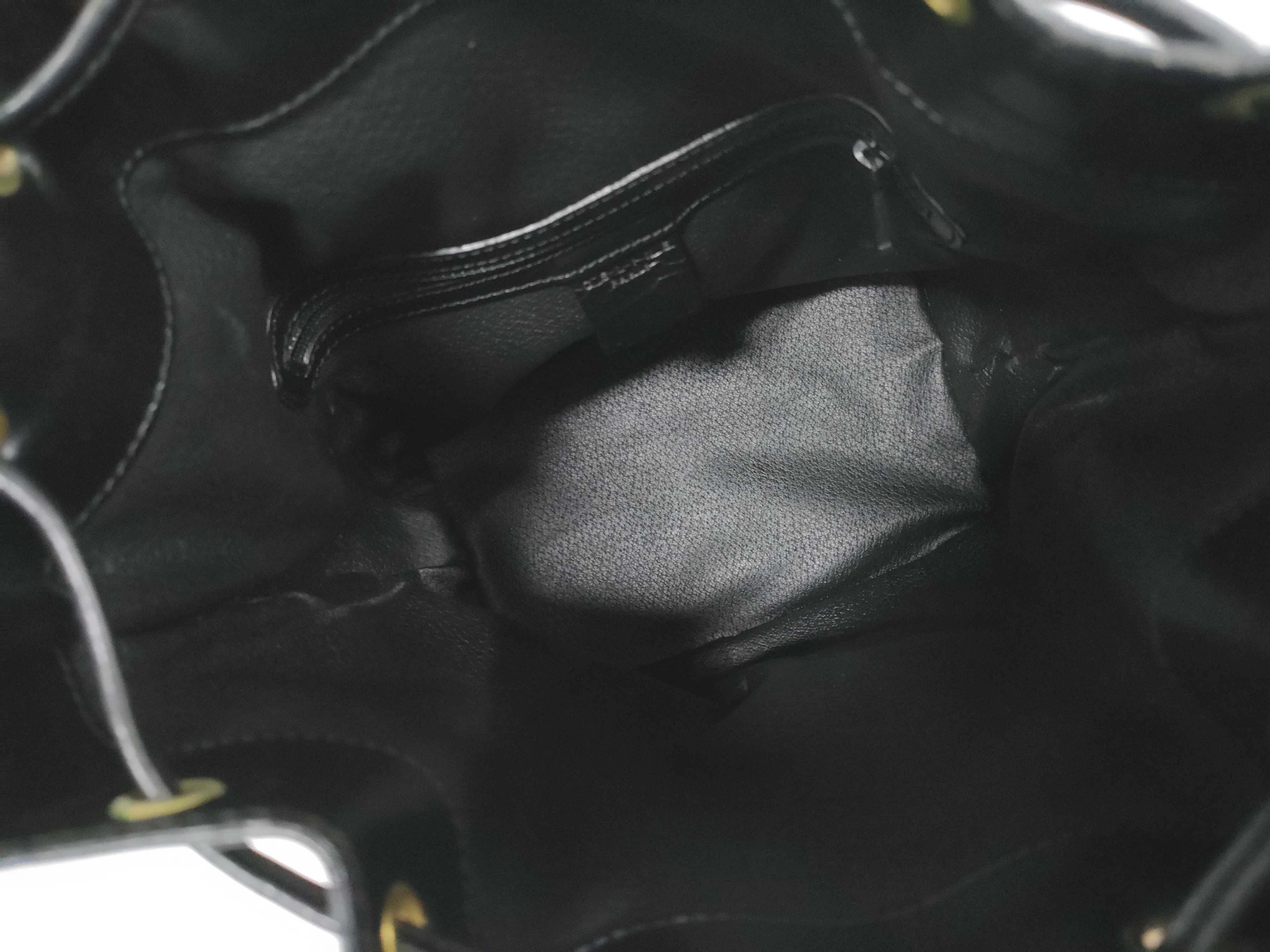 Black Macadam Drawstring Shoulder Bag — view 9