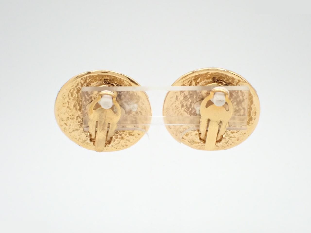Coco Mark Gold Earrings — view 2