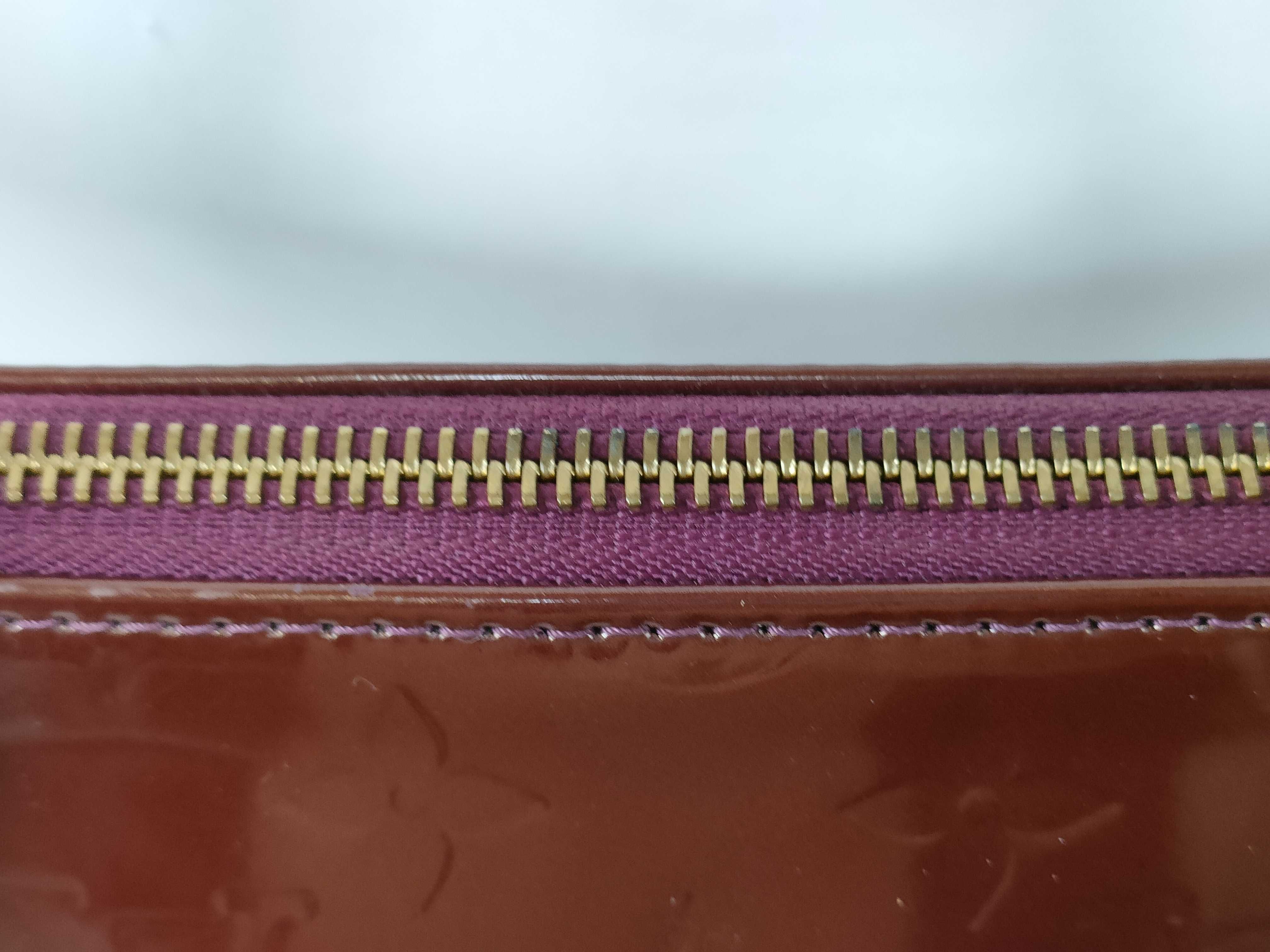 Wine Red Vernis Monogram Handbag — view 3