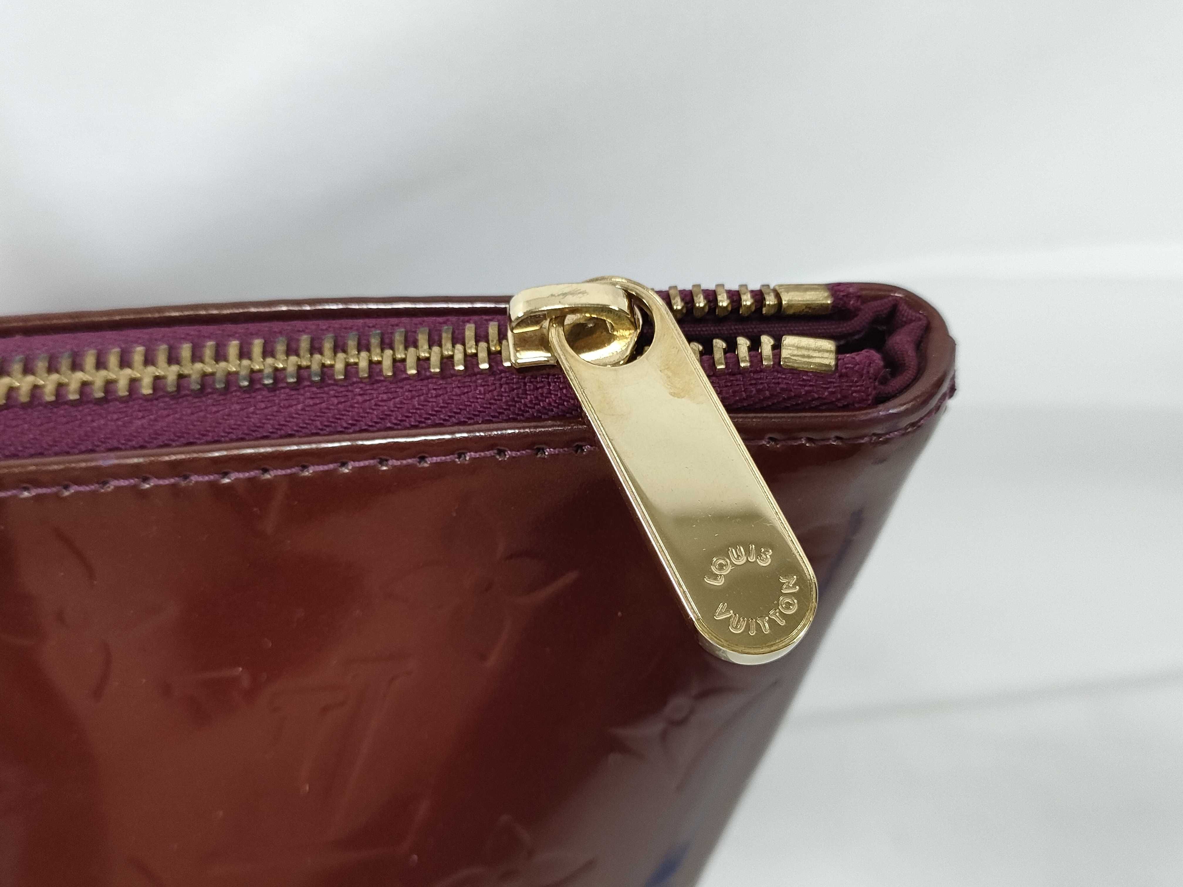 Wine Red Vernis Monogram Handbag — view 4