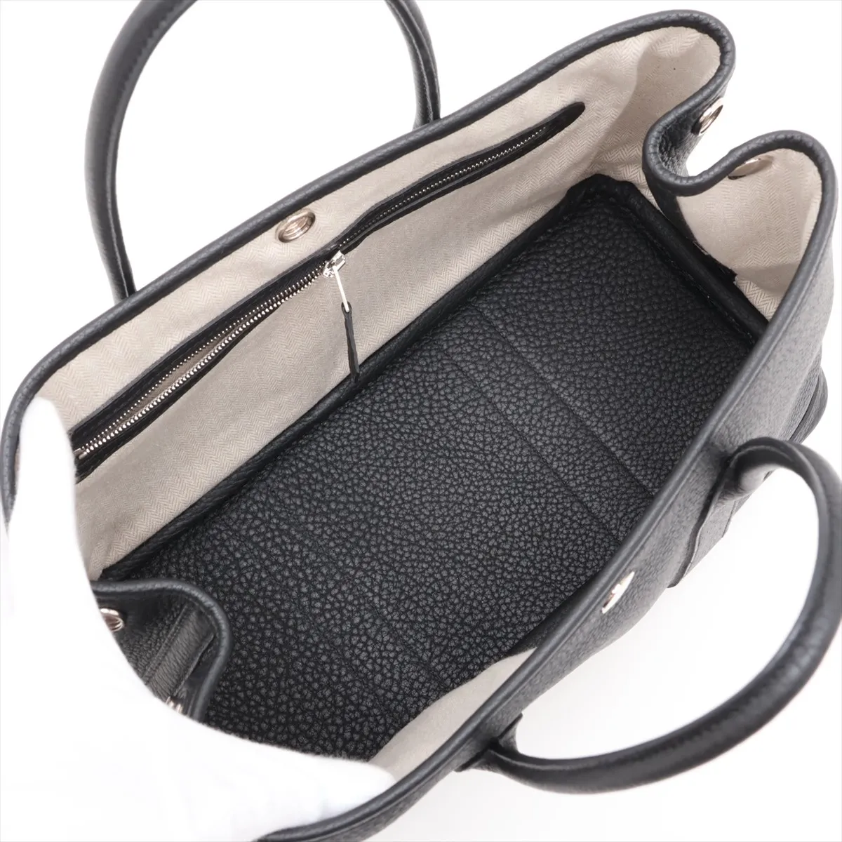 [Individually packaged] Hermes Garden Party 30 TPM Negonda Black Silver Hardware B: 2023 — view 7