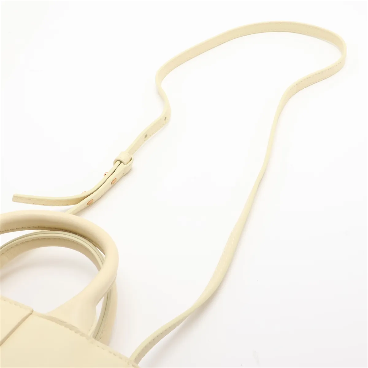 Maxi Intrecciato Candy Arco Tote Leather 2-Way Handbag, Yellow — view 7