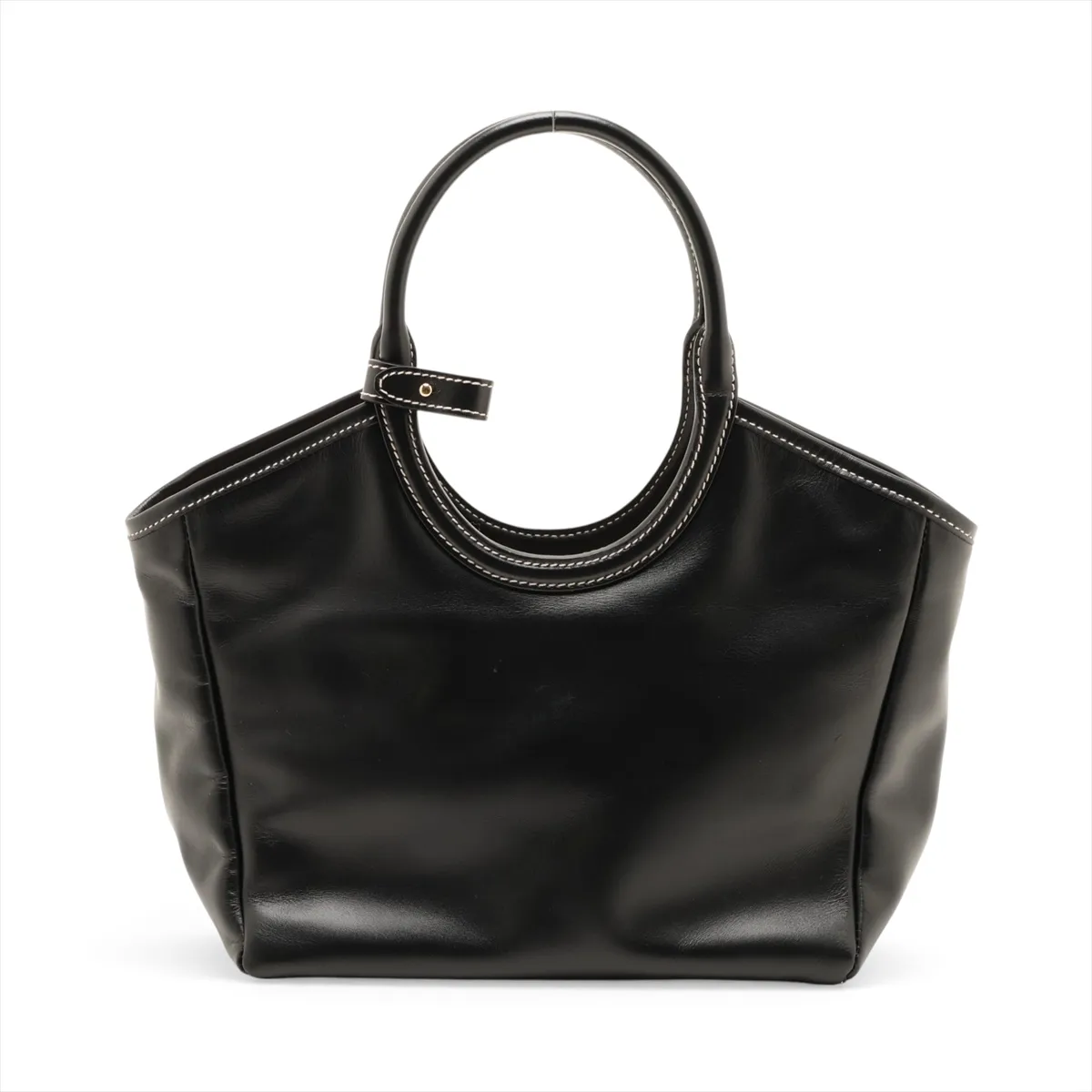 Ivy Leather 2-Way Handbag, Black — view 2