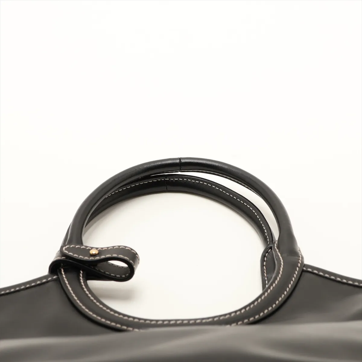 Ivy Leather 2-Way Handbag, Black — view 6