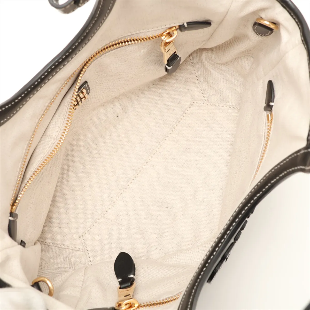 Ivy Leather 2-Way Handbag, Black — view 8