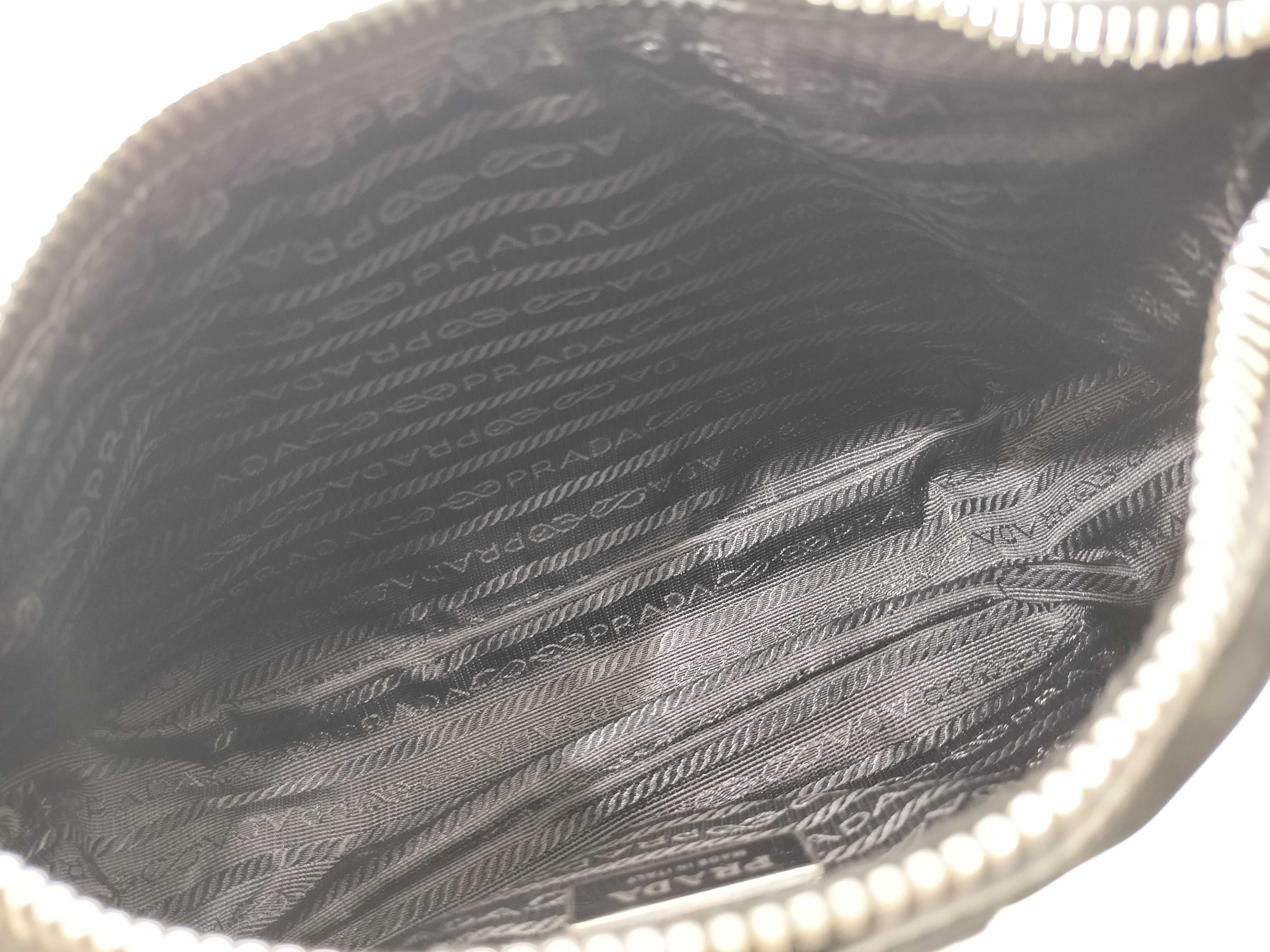 Nylon Prada Handbag Triangle Logo Black Bag Shoulder Bag — view 13