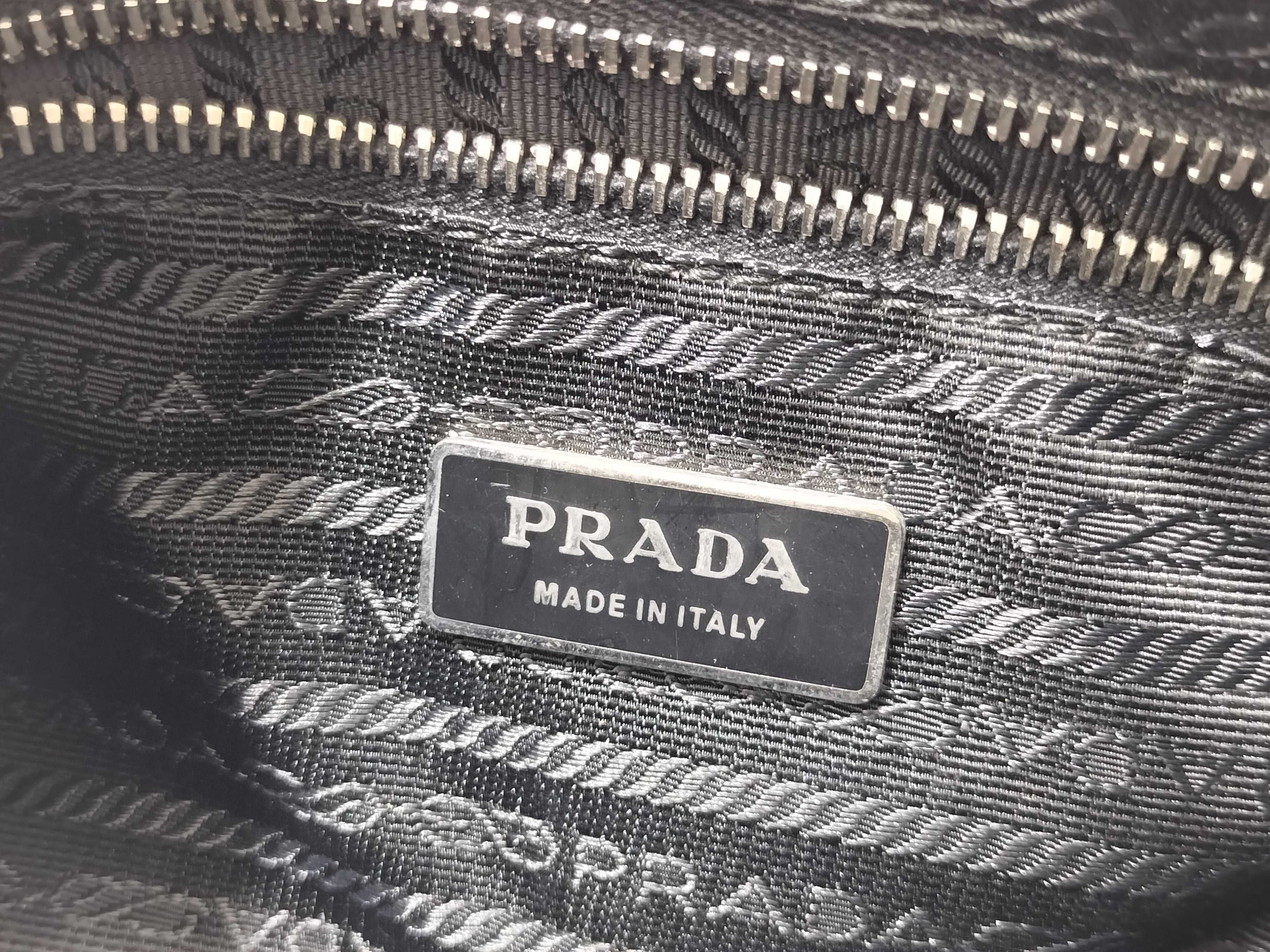 Nylon Prada Handbag Triangle Logo Black Bag Shoulder Bag — view 15