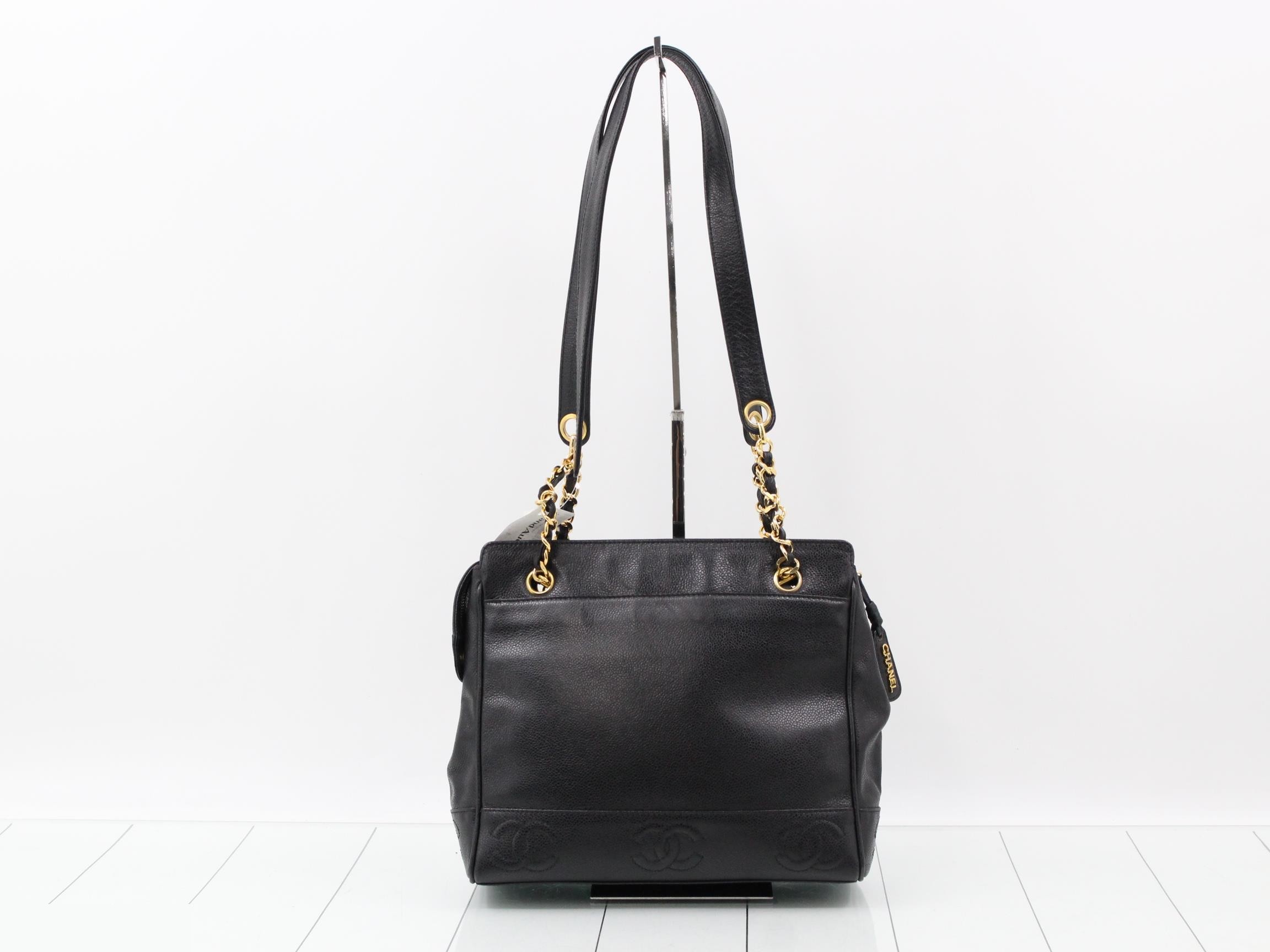 Caviar Skin Triple Coco Shoulder Bag, Unit 4 — view 2